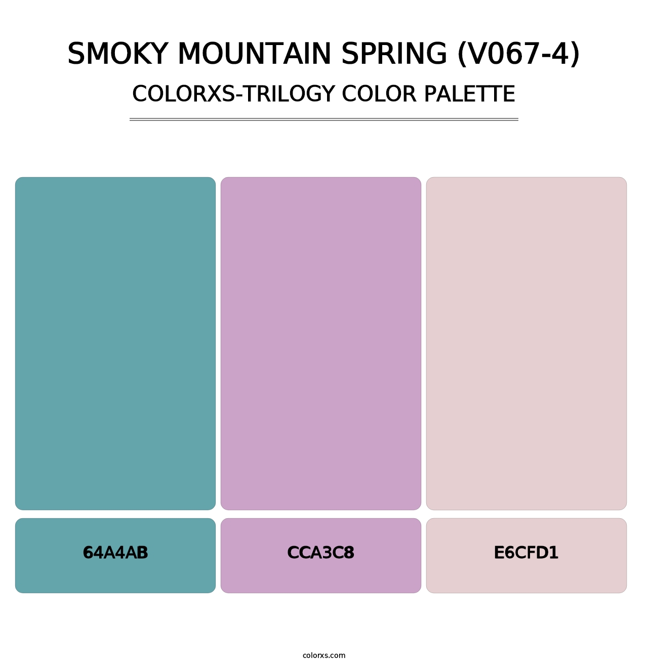 Smoky Mountain Spring (V067-4) - Colorxs Trilogy Palette