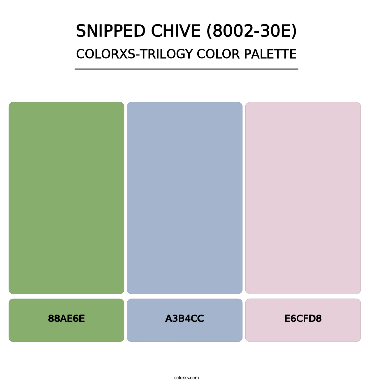 Snipped Chive (8002-30E) - Colorxs Trilogy Palette