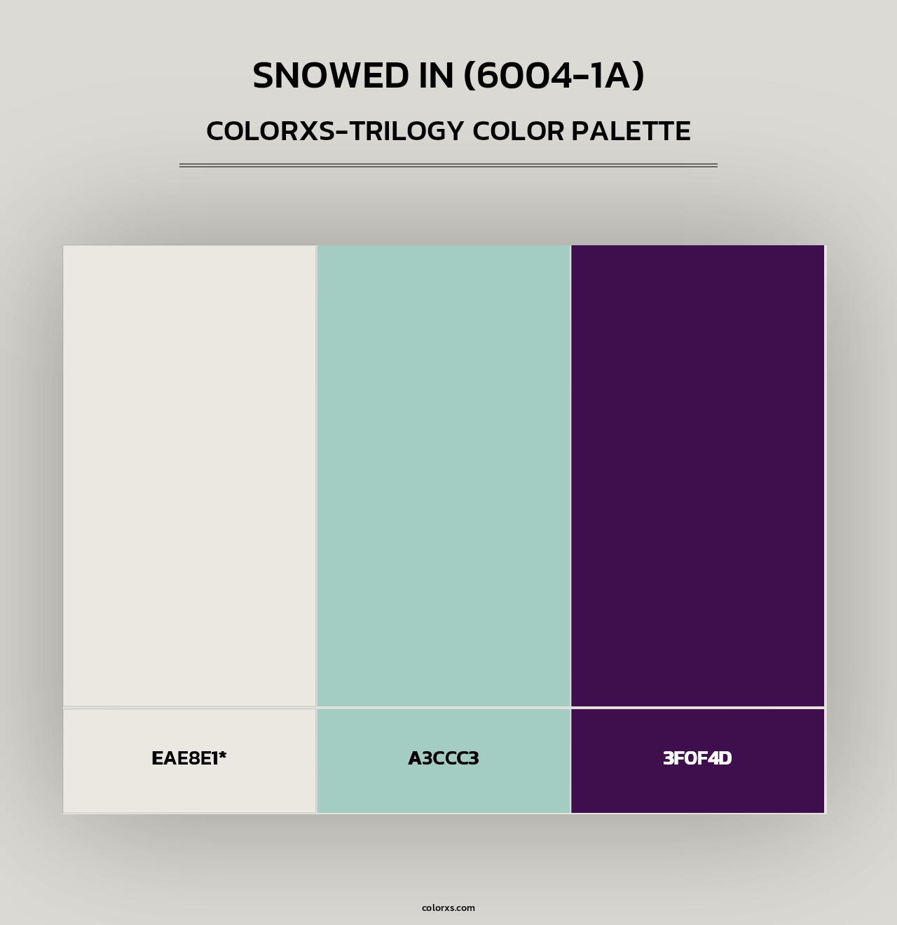 Snowed In (6004-1A) - Colorxs Trilogy Palette