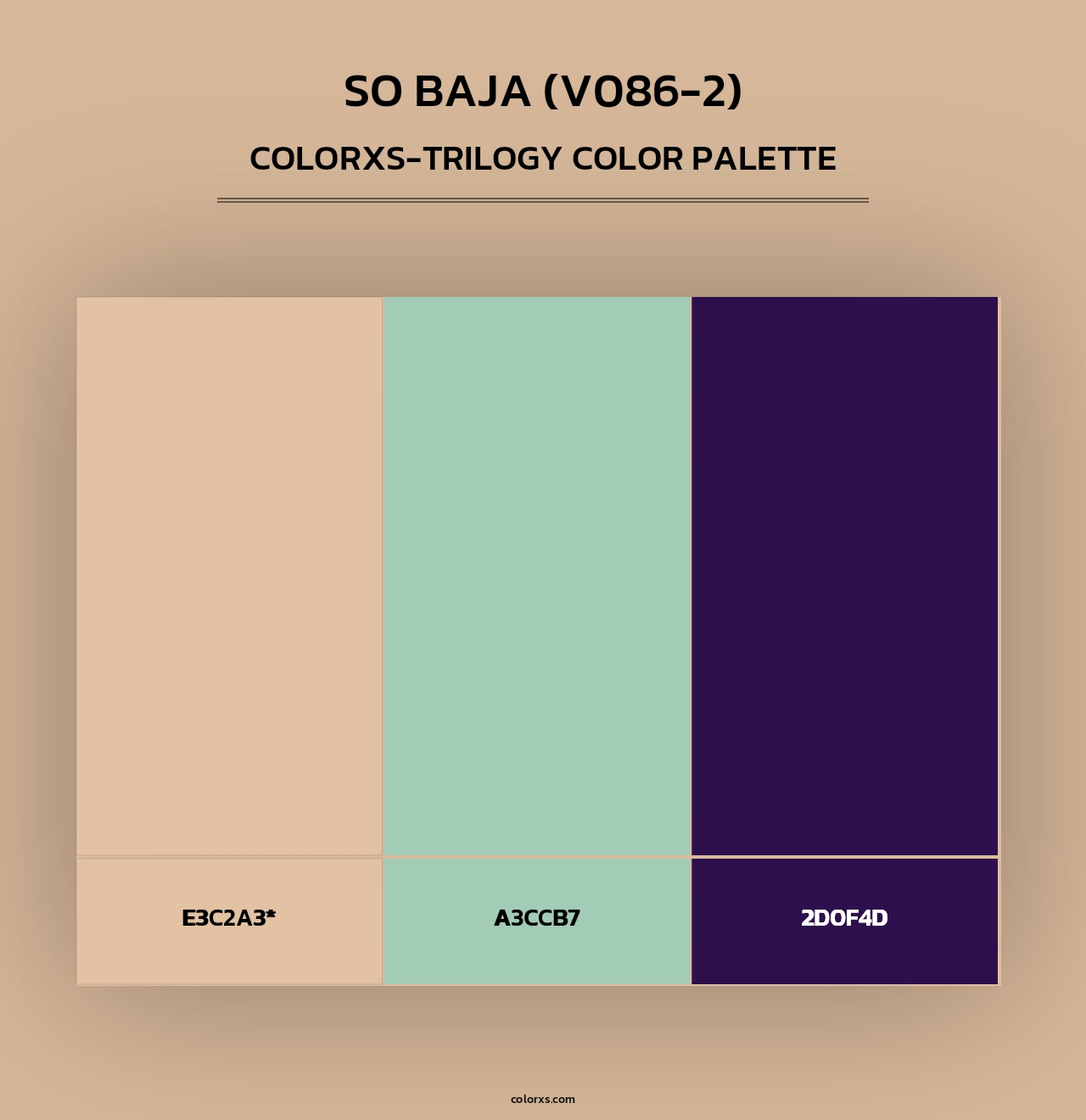 So Baja (V086-2) - Colorxs Trilogy Palette