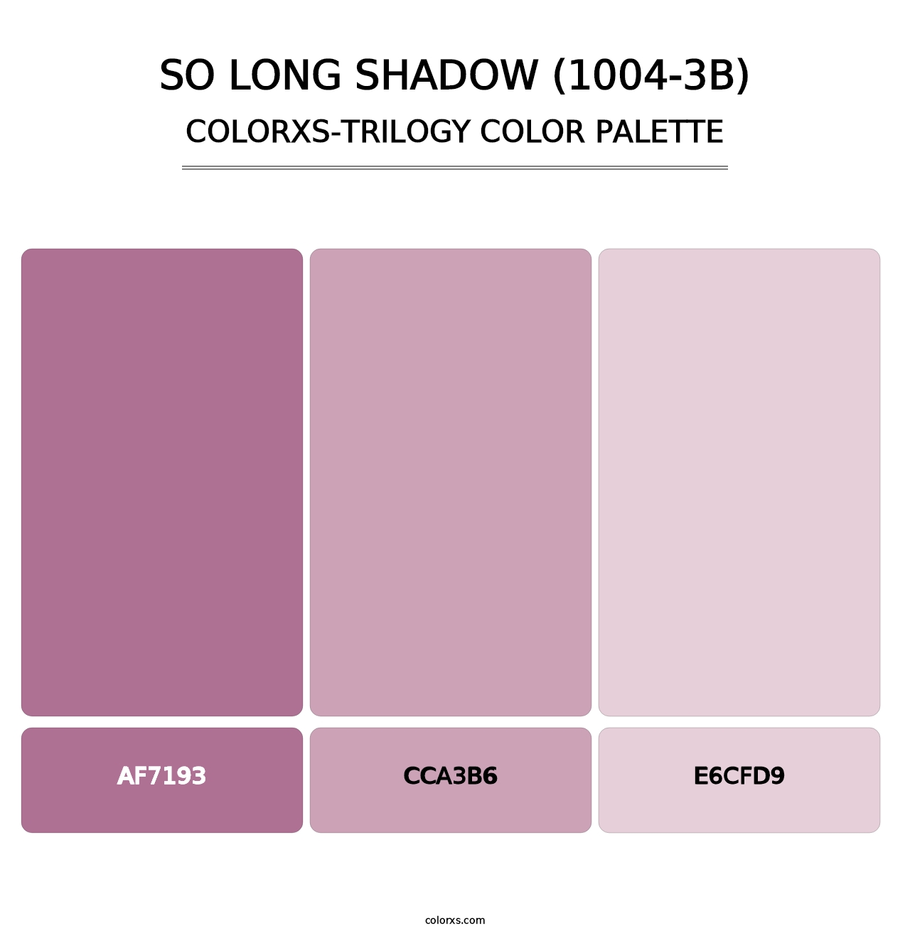 So Long Shadow (1004-3B) - Colorxs Trilogy Palette