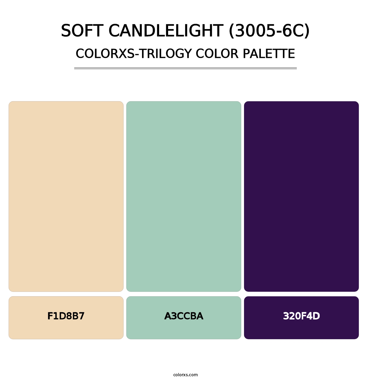 Soft Candlelight (3005-6C) - Colorxs Trilogy Palette