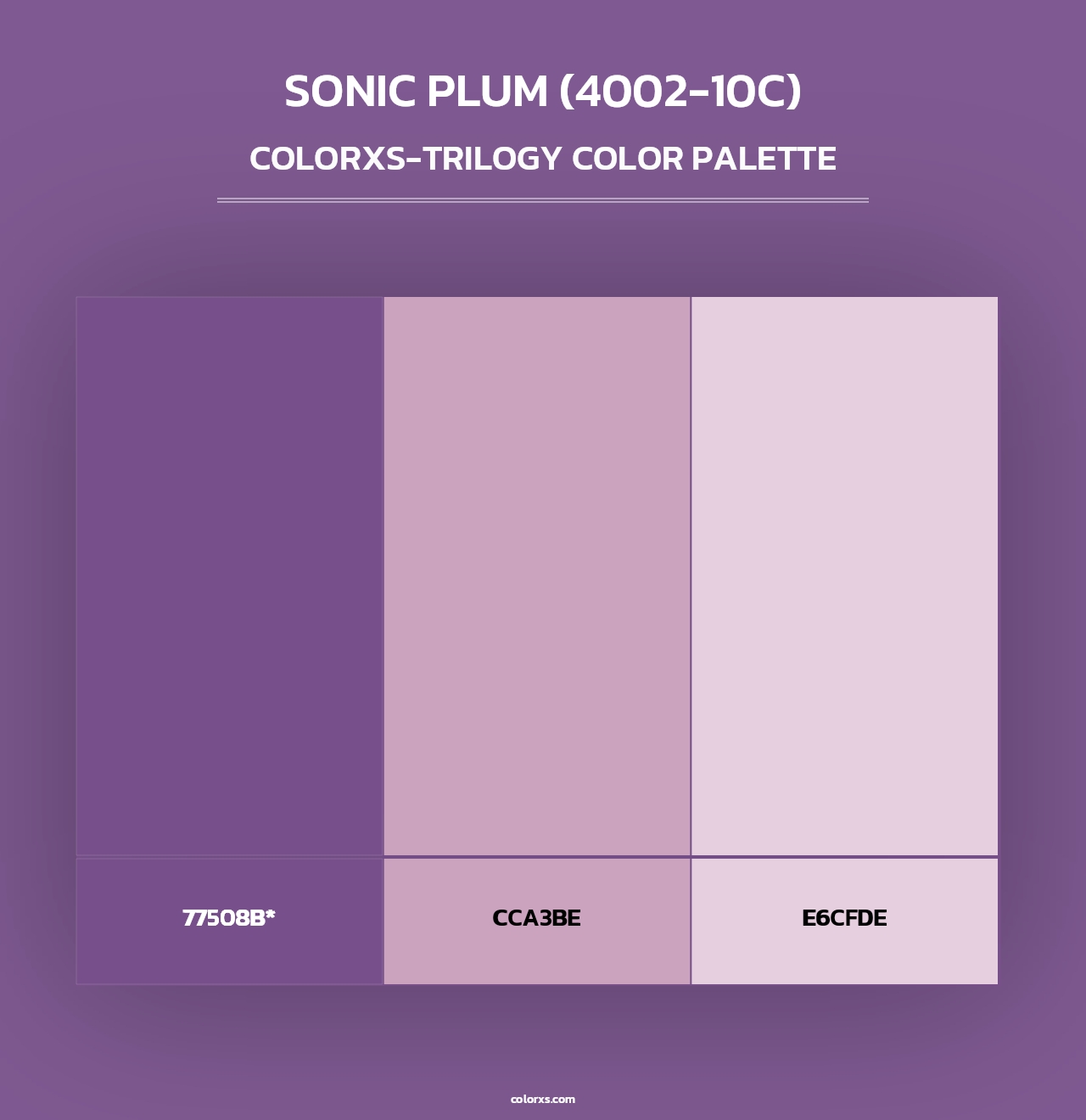 Sonic Plum (4002-10C) - Colorxs Trilogy Palette