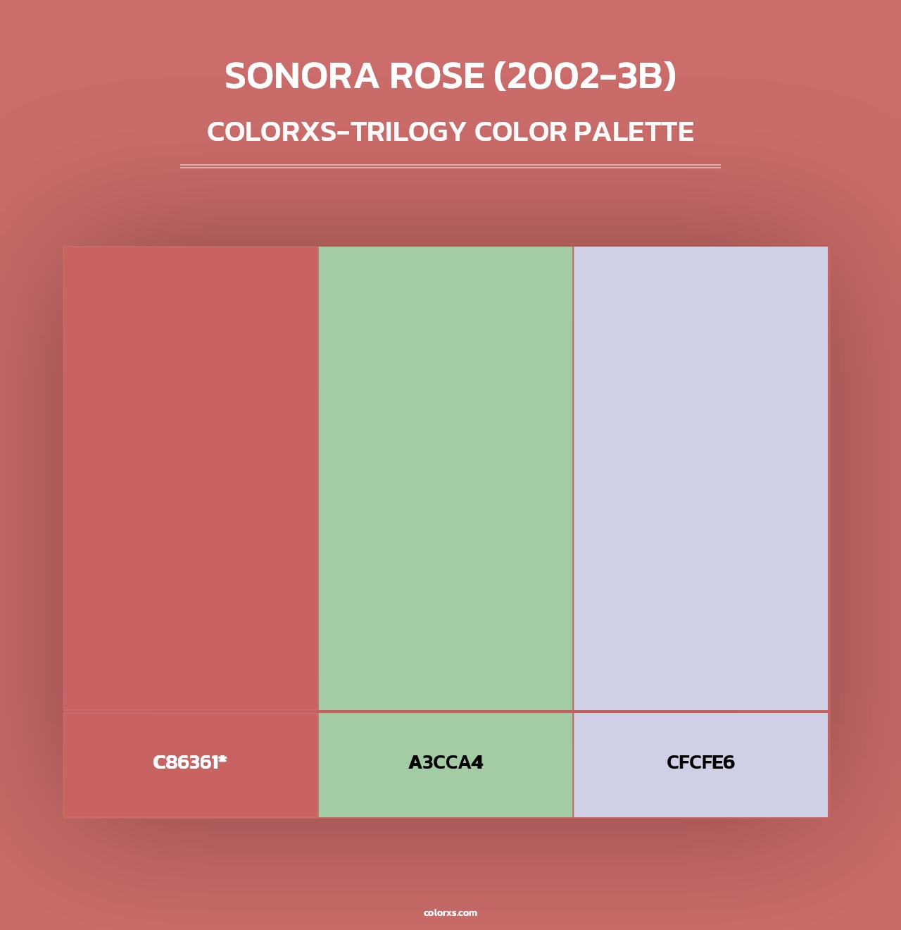 Sonora Rose (2002-3B) - Colorxs Trilogy Palette