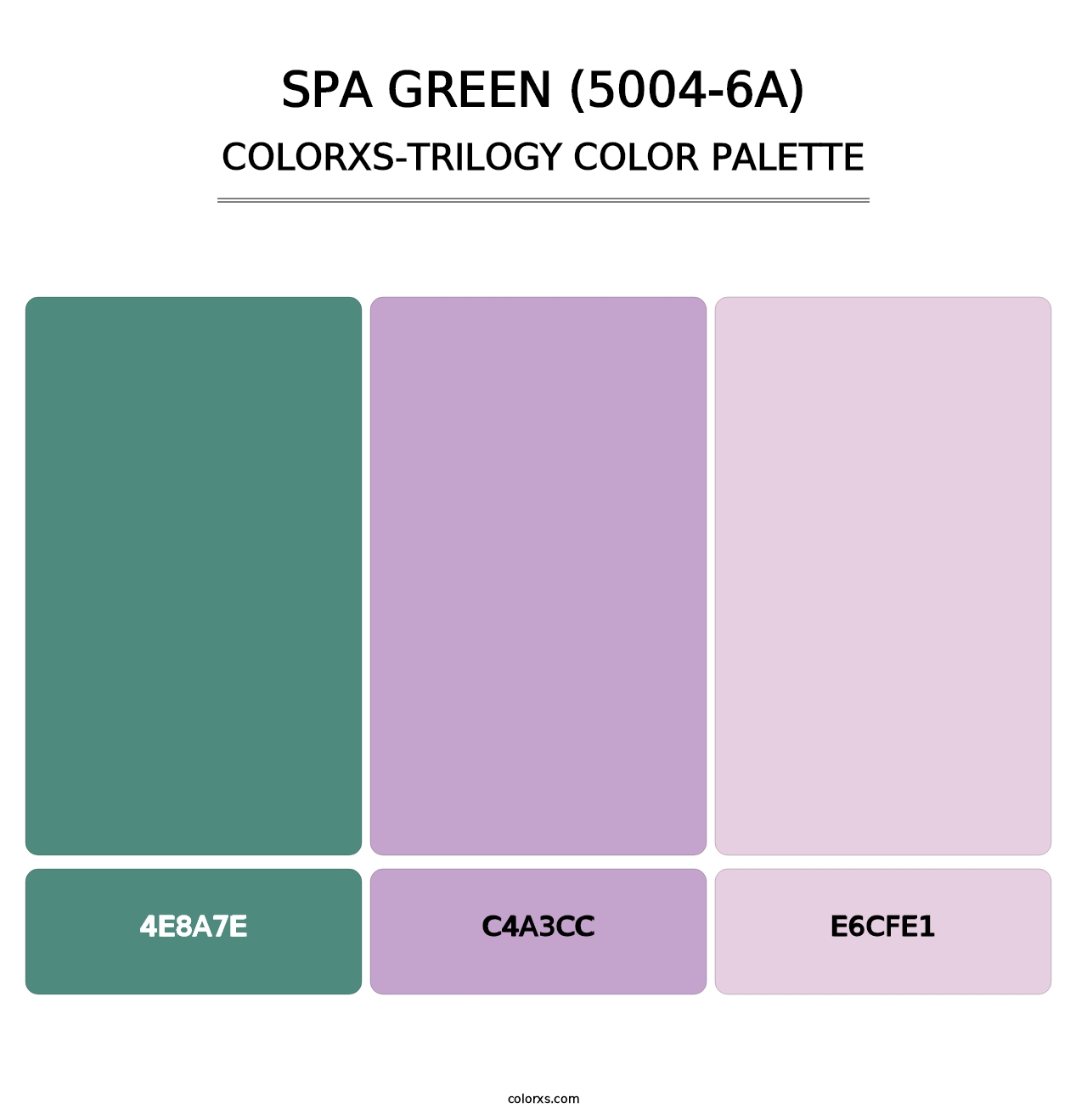 Spa Green (5004-6A) - Colorxs Trilogy Palette