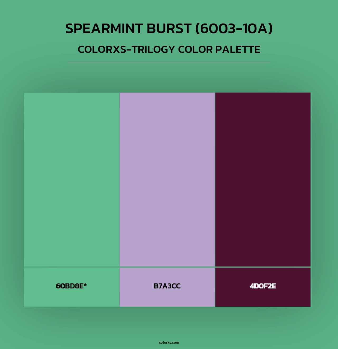 Spearmint Burst (6003-10A) - Colorxs Trilogy Palette