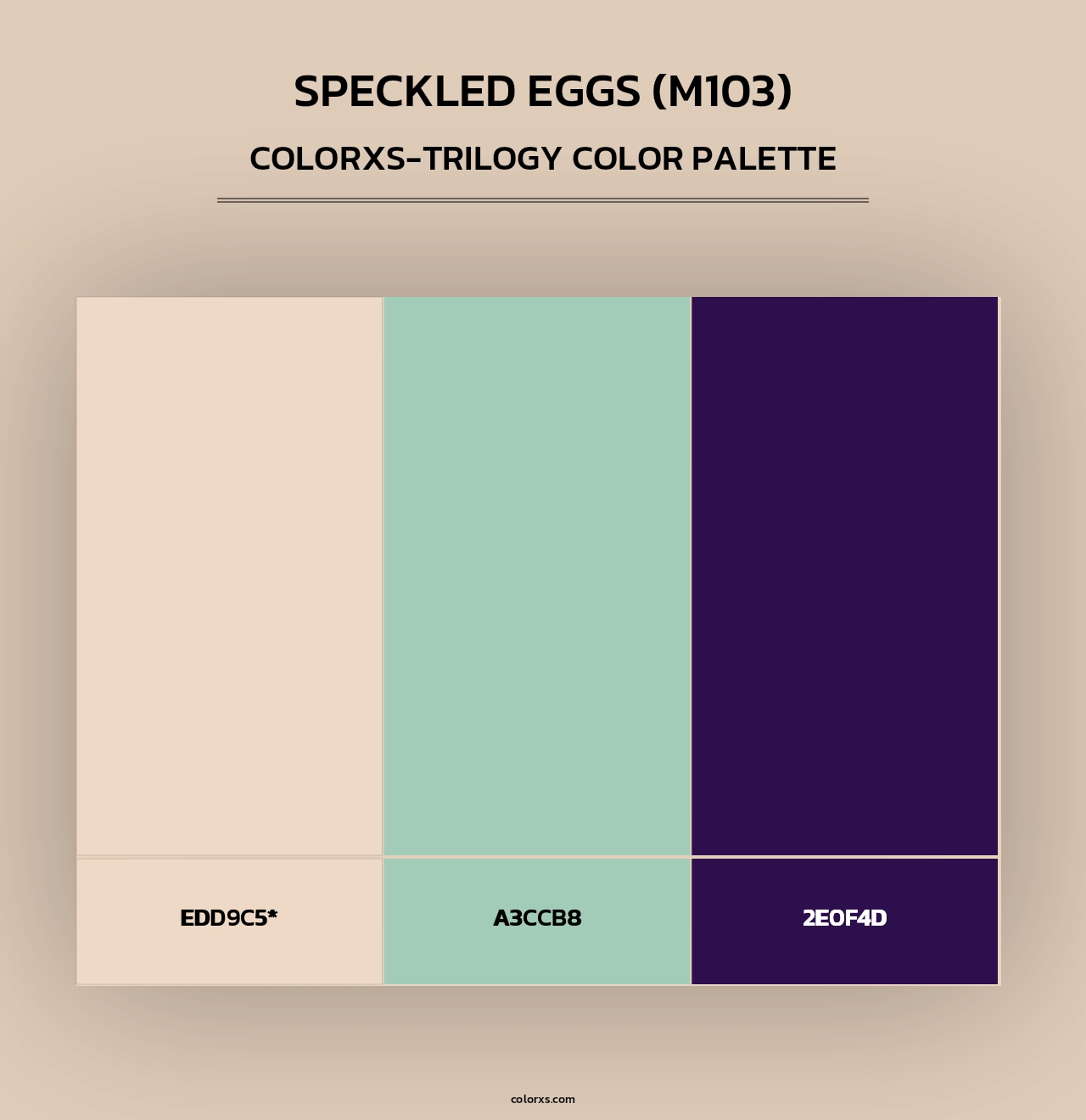 Speckled Eggs (M103) - Colorxs Trilogy Palette
