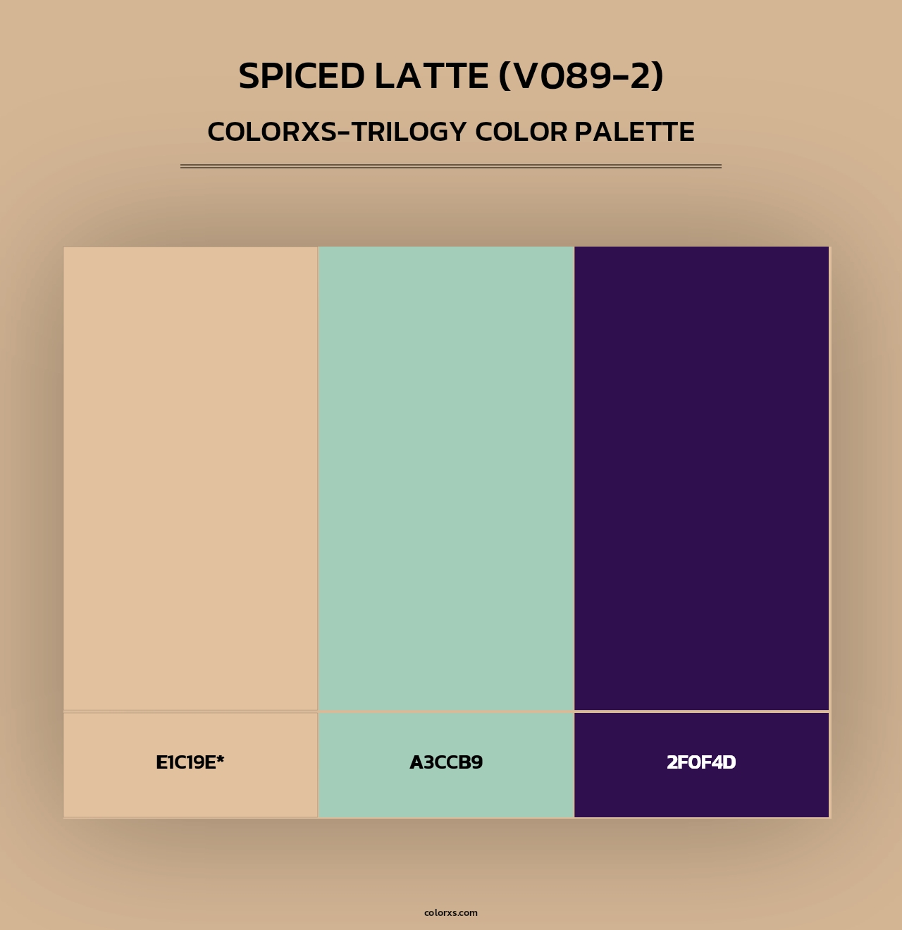 Spiced Latte (V089-2) - Colorxs Trilogy Palette