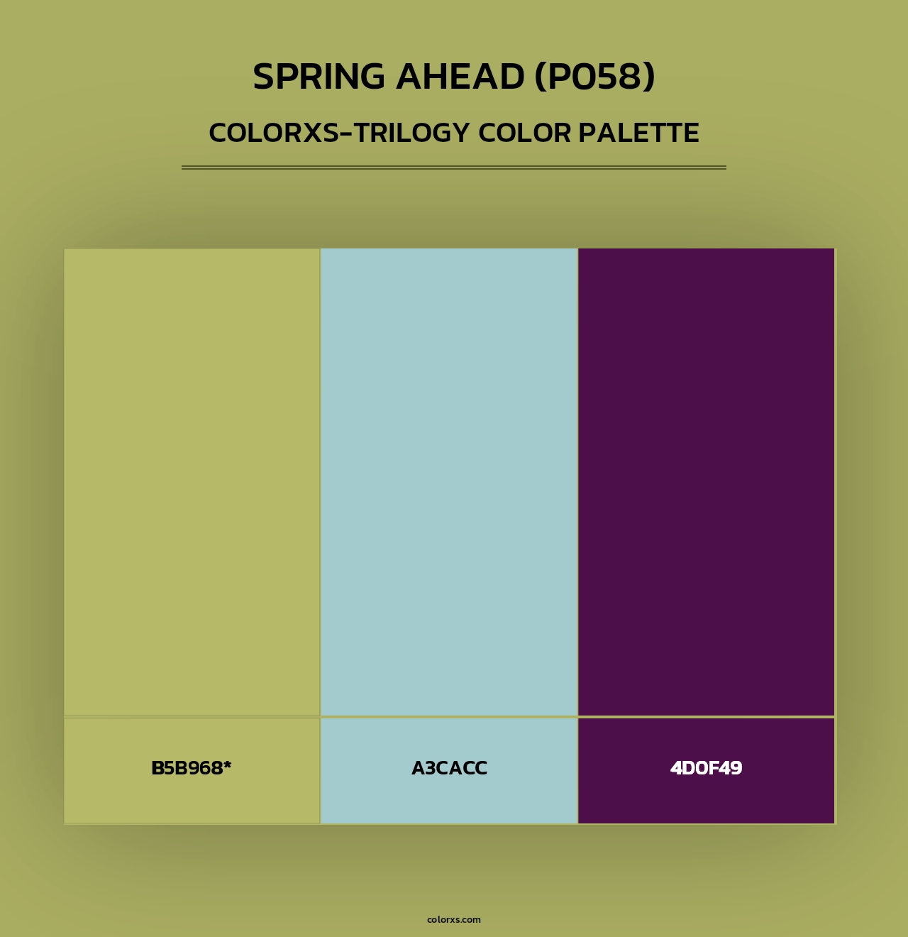Spring Ahead (P058) - Colorxs Trilogy Palette