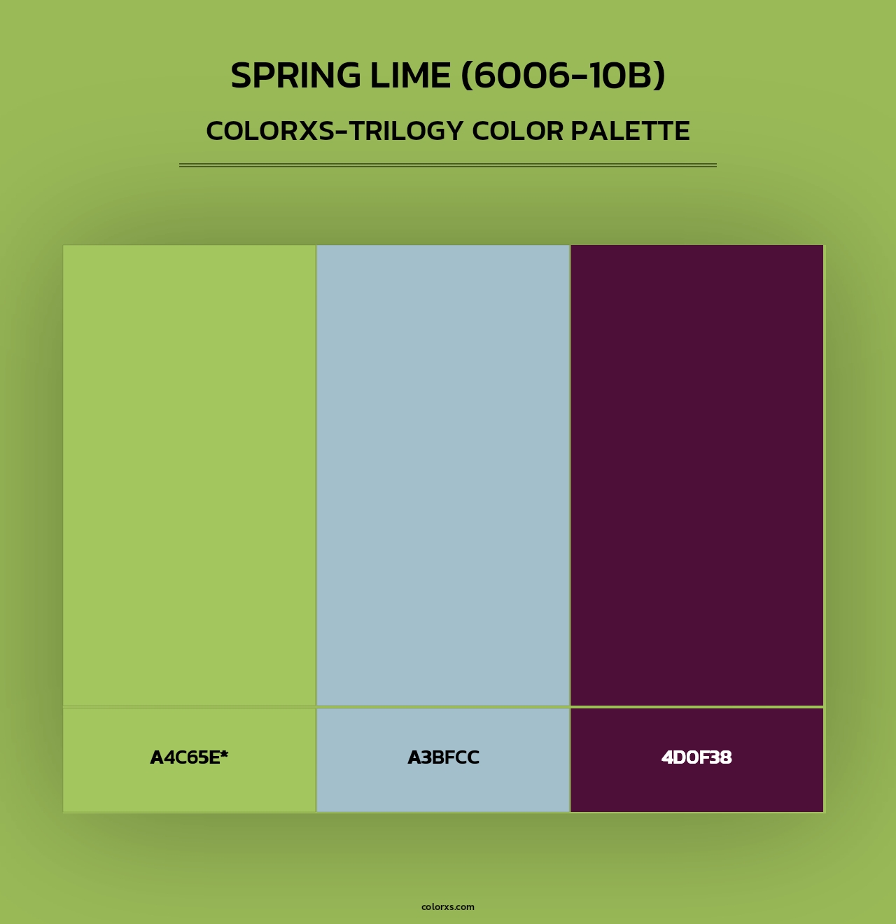 Spring Lime (6006-10B) - Colorxs Trilogy Palette