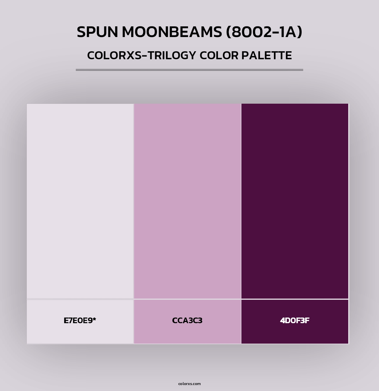 Spun Moonbeams (8002-1A) - Colorxs Trilogy Palette