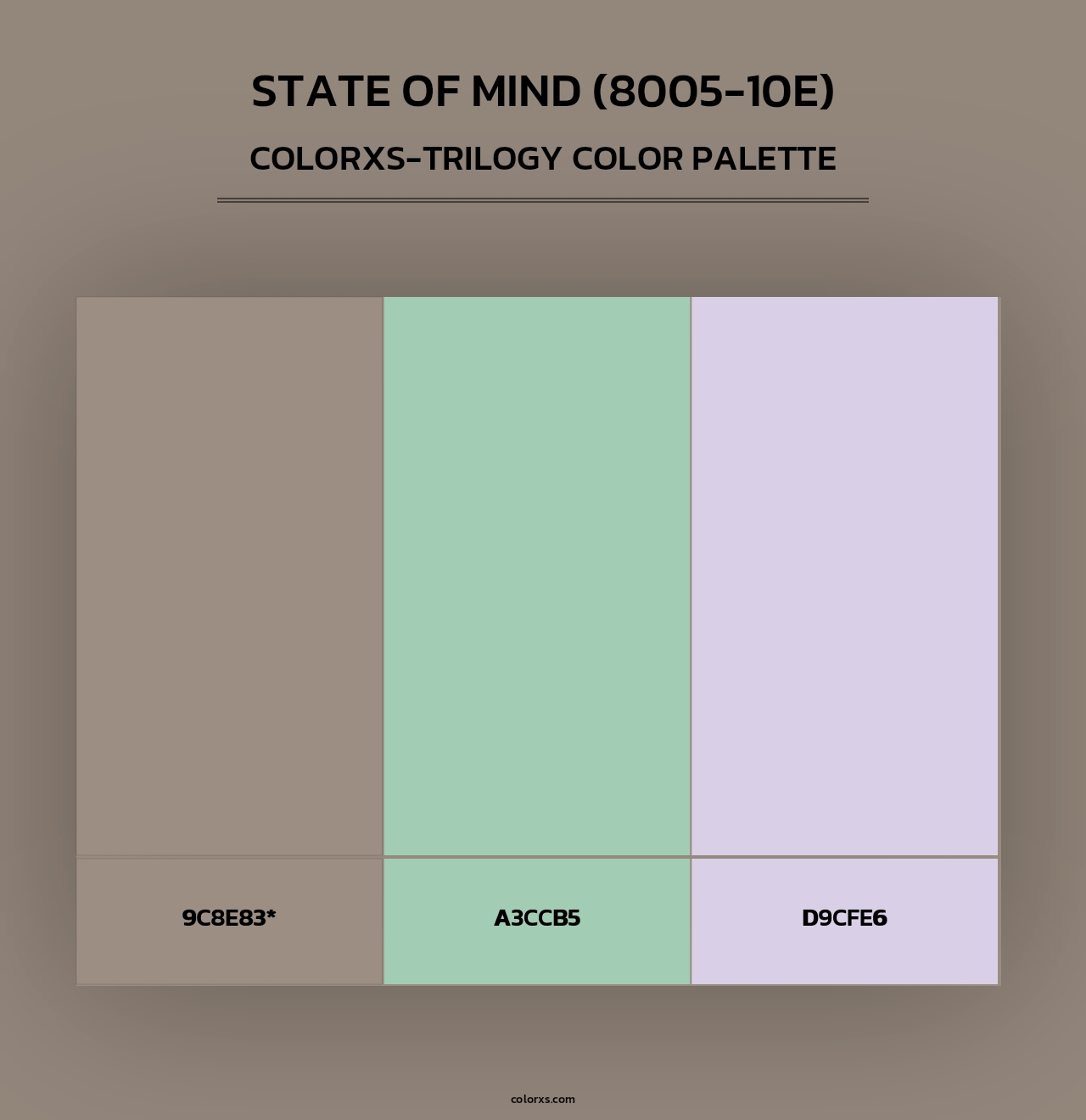 State of Mind (8005-10E) - Colorxs Trilogy Palette