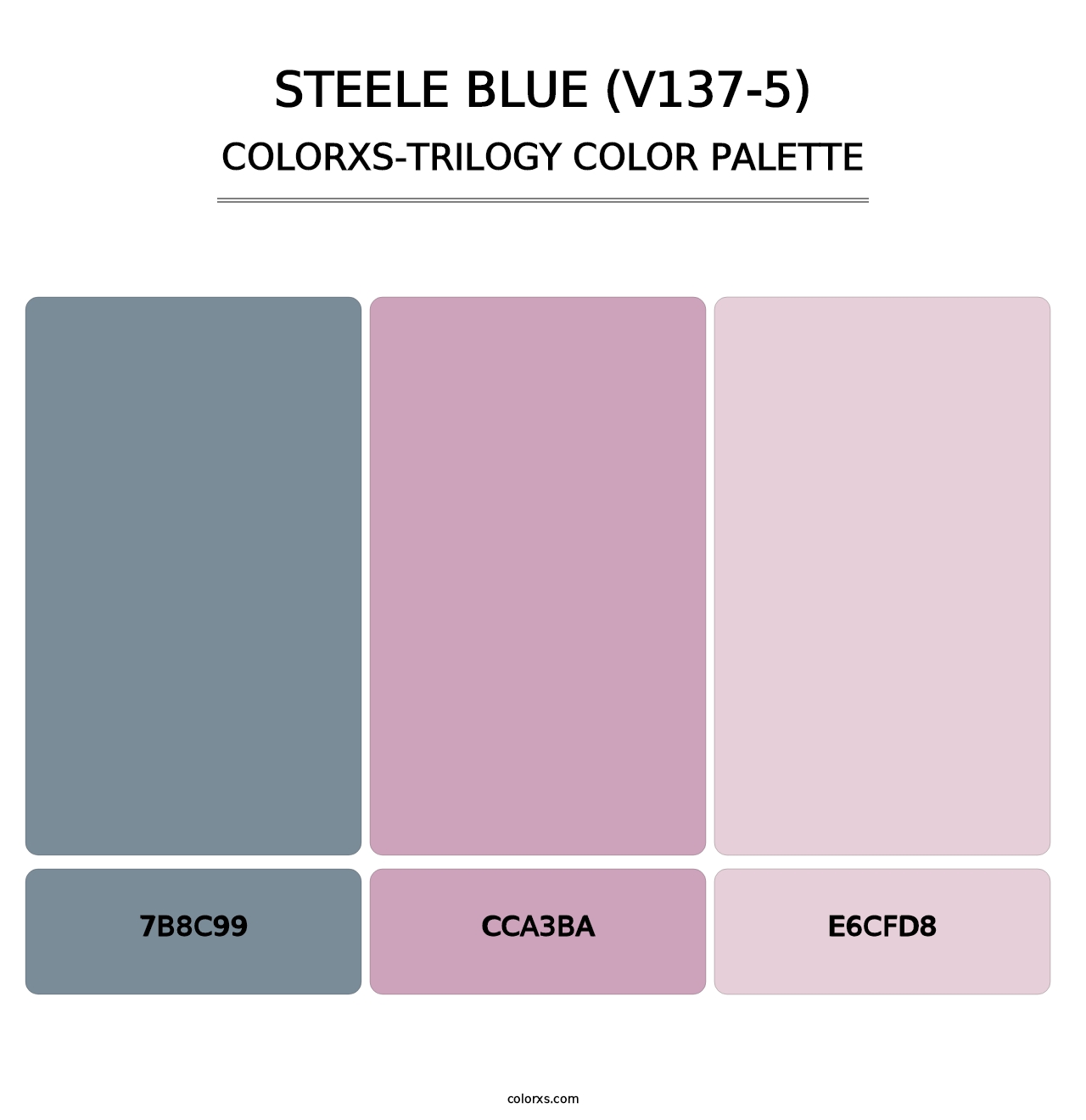 Steele Blue (V137-5) - Colorxs Trilogy Palette