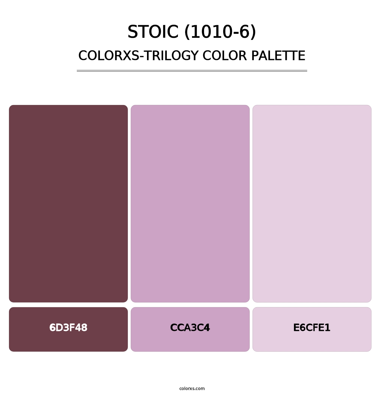 Stoic (1010-6) - Colorxs Trilogy Palette