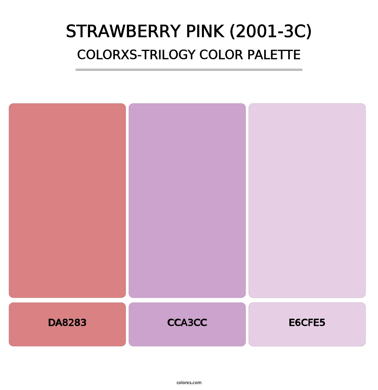 Strawberry Pink (2001-3C) - Colorxs Trilogy Palette