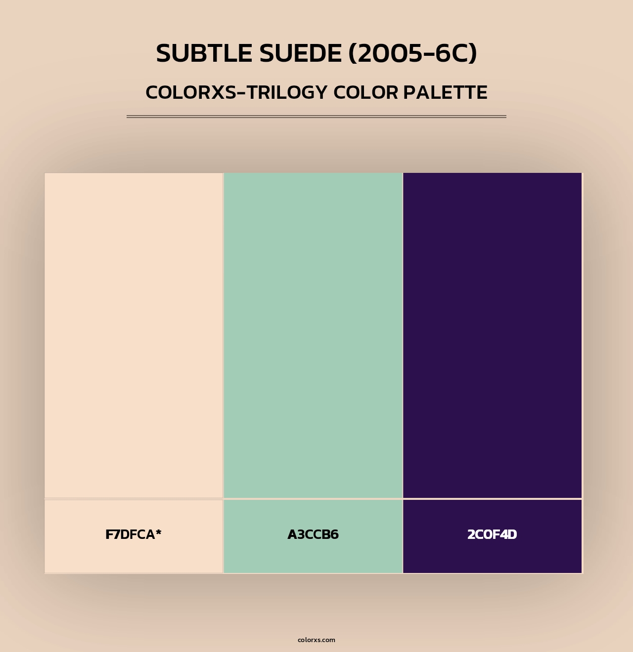 Subtle Suede (2005-6C) - Colorxs Trilogy Palette