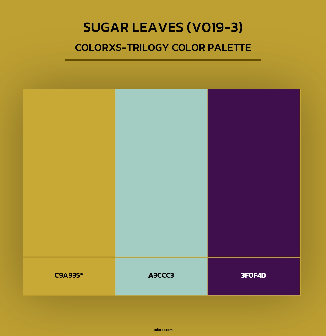 Sugar Leaves (V019-3) - Colorxs Trilogy Palette