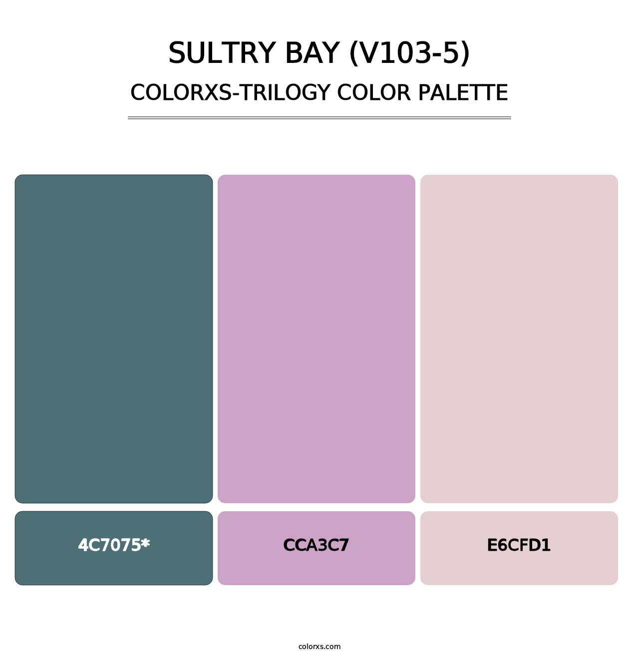 Sultry Bay (V103-5) - Colorxs Trilogy Palette