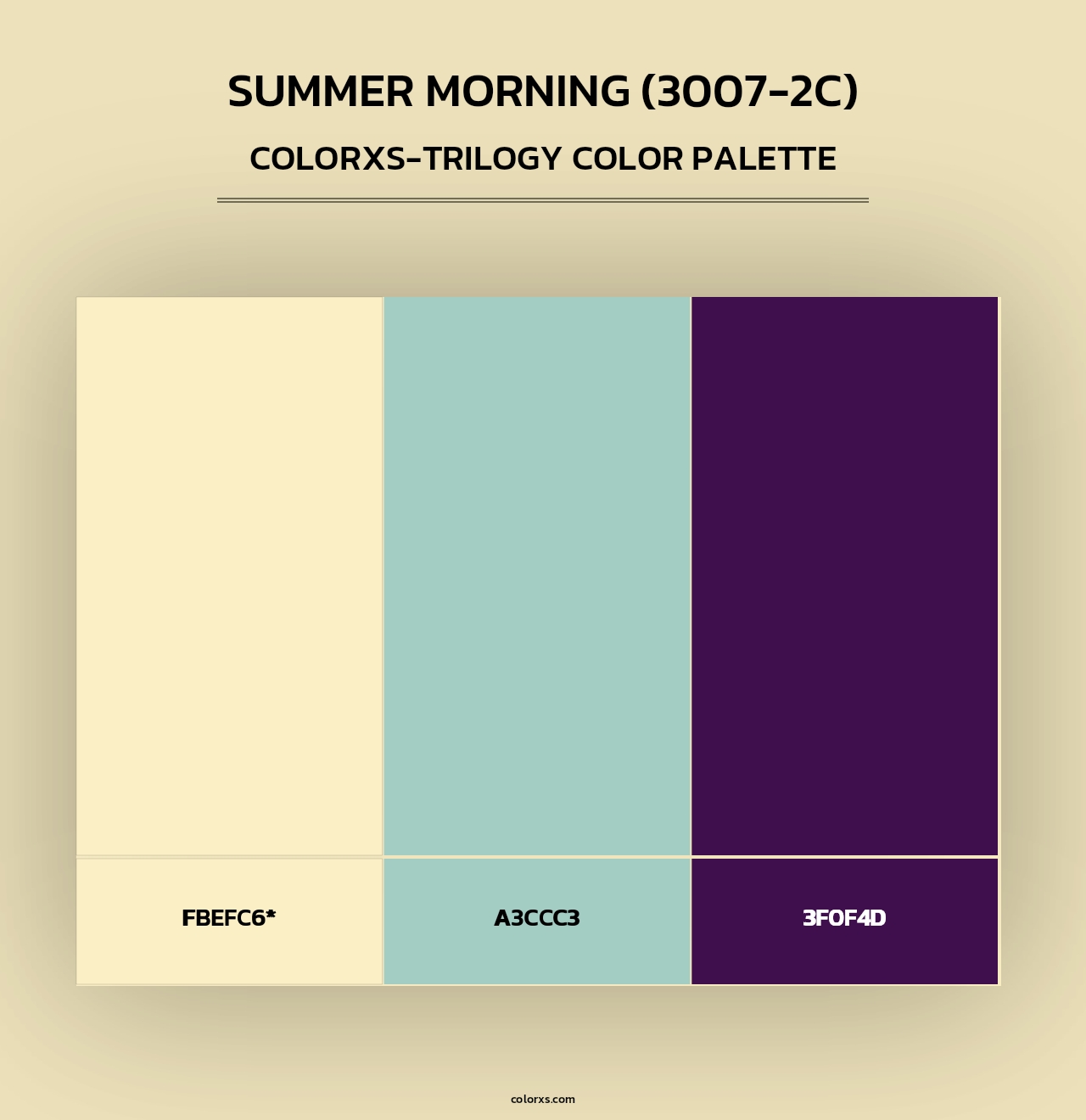 Summer Morning (3007-2C) - Colorxs Trilogy Palette