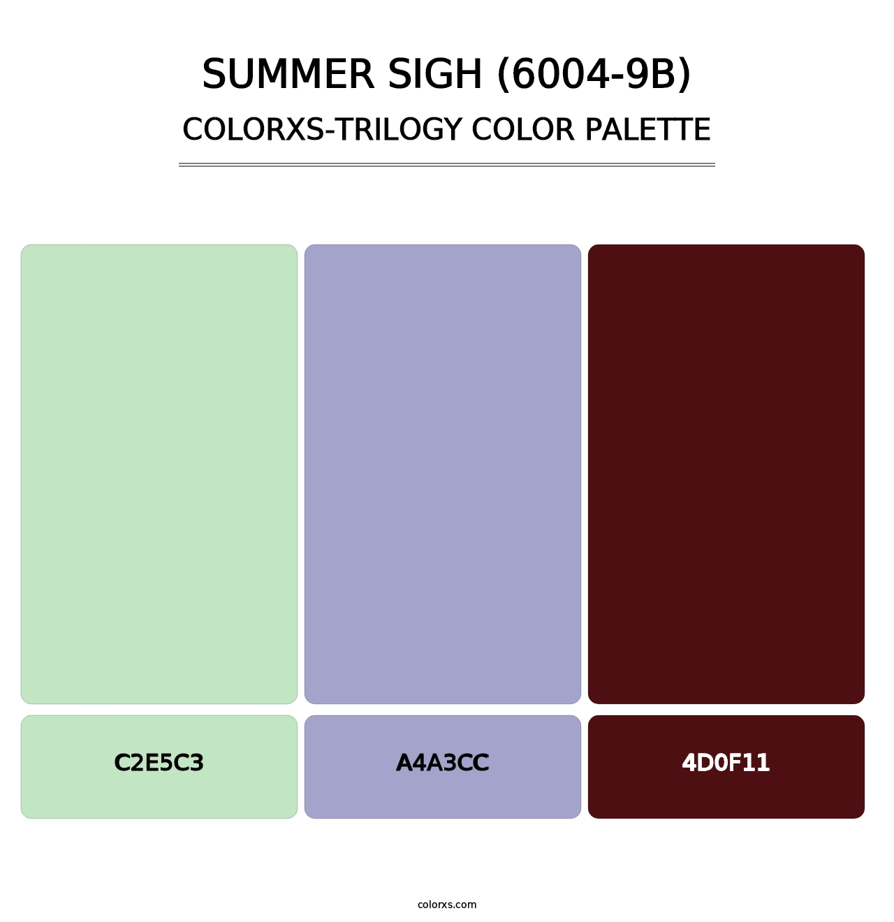 Summer Sigh (6004-9B) - Colorxs Trilogy Palette
