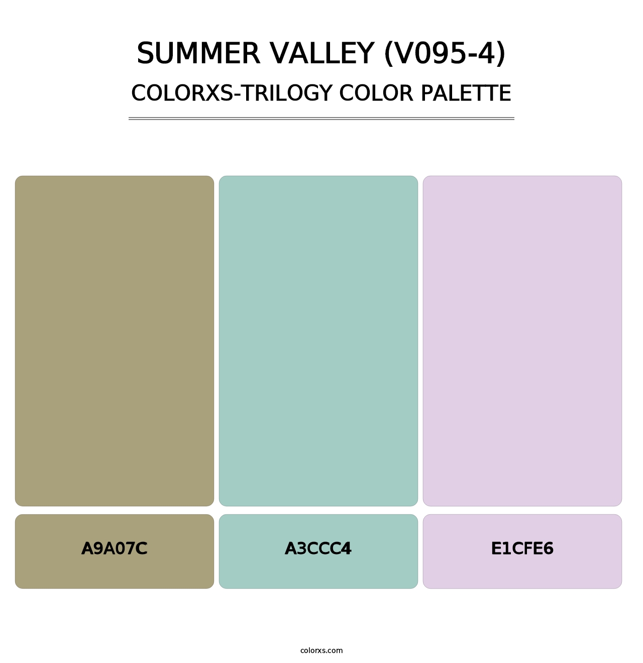 Summer Valley (V095-4) - Colorxs Trilogy Palette