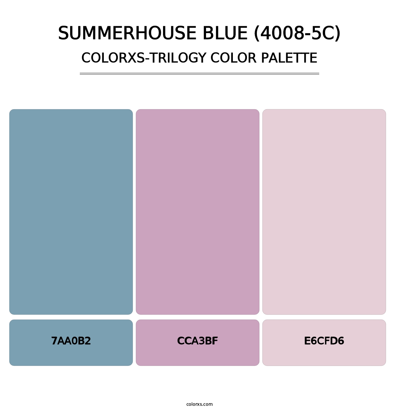 Summerhouse Blue (4008-5C) - Colorxs Trilogy Palette