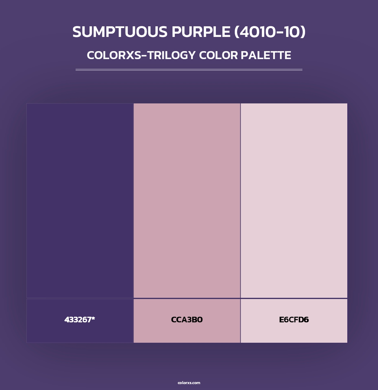 Sumptuous Purple (4010-10) - Colorxs Trilogy Palette
