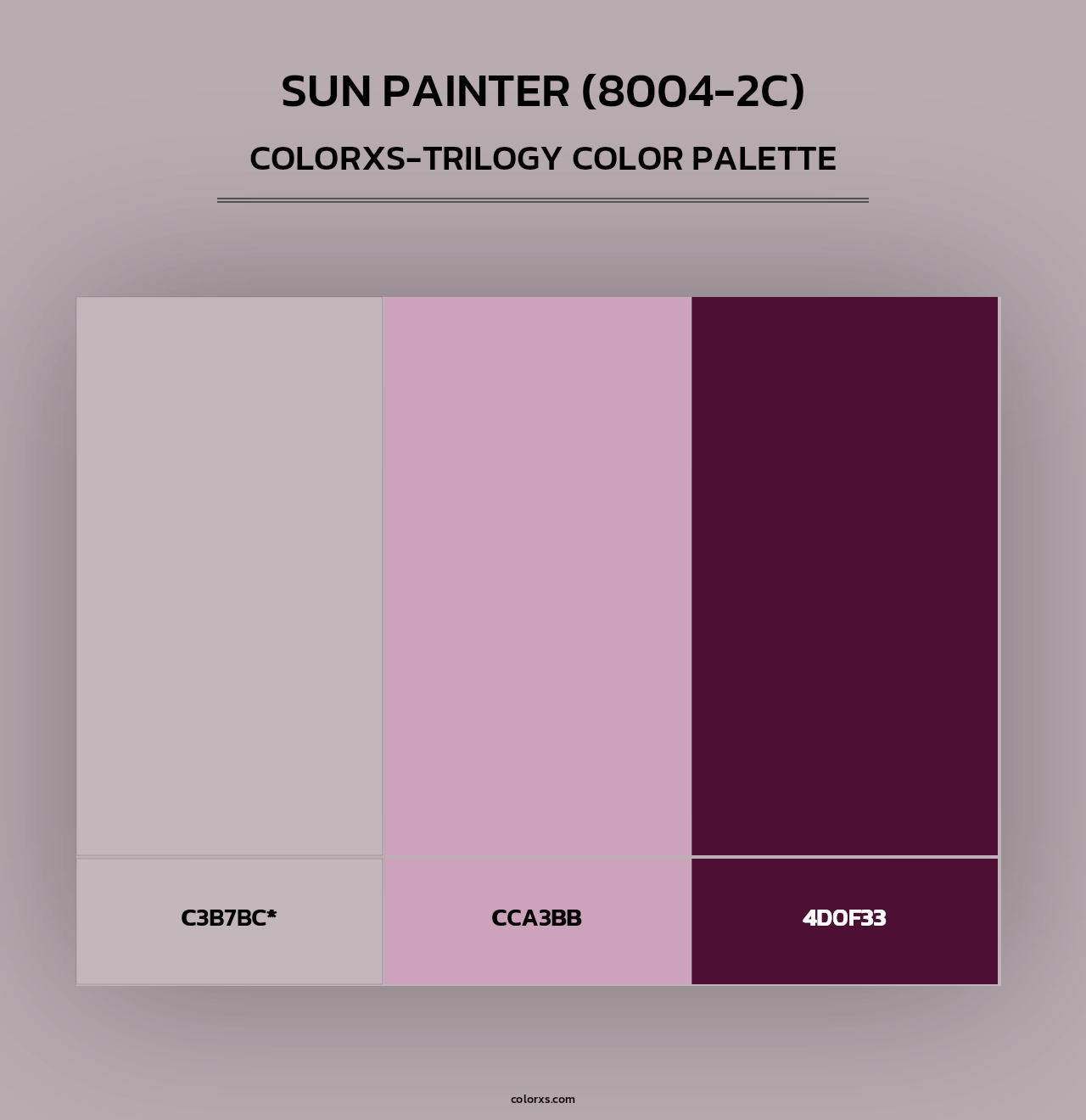 Sun Painter (8004-2C) - Colorxs Trilogy Palette