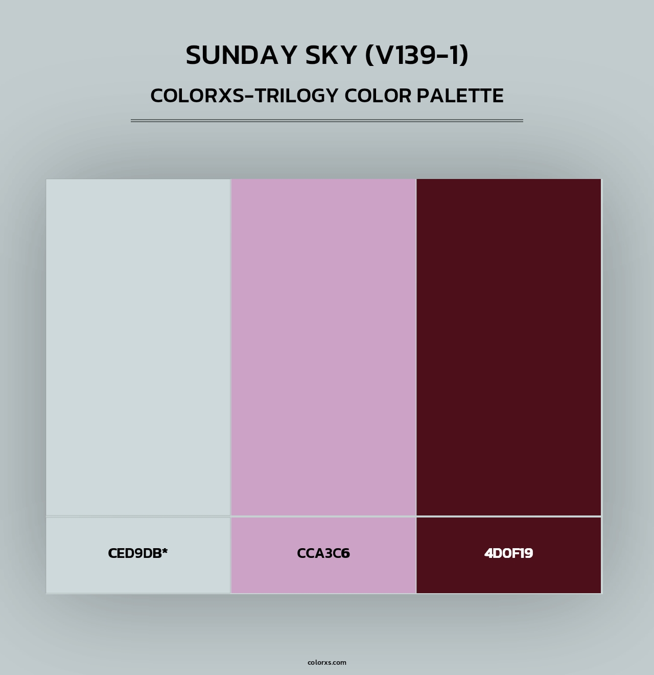 Sunday Sky (V139-1) - Colorxs Trilogy Palette