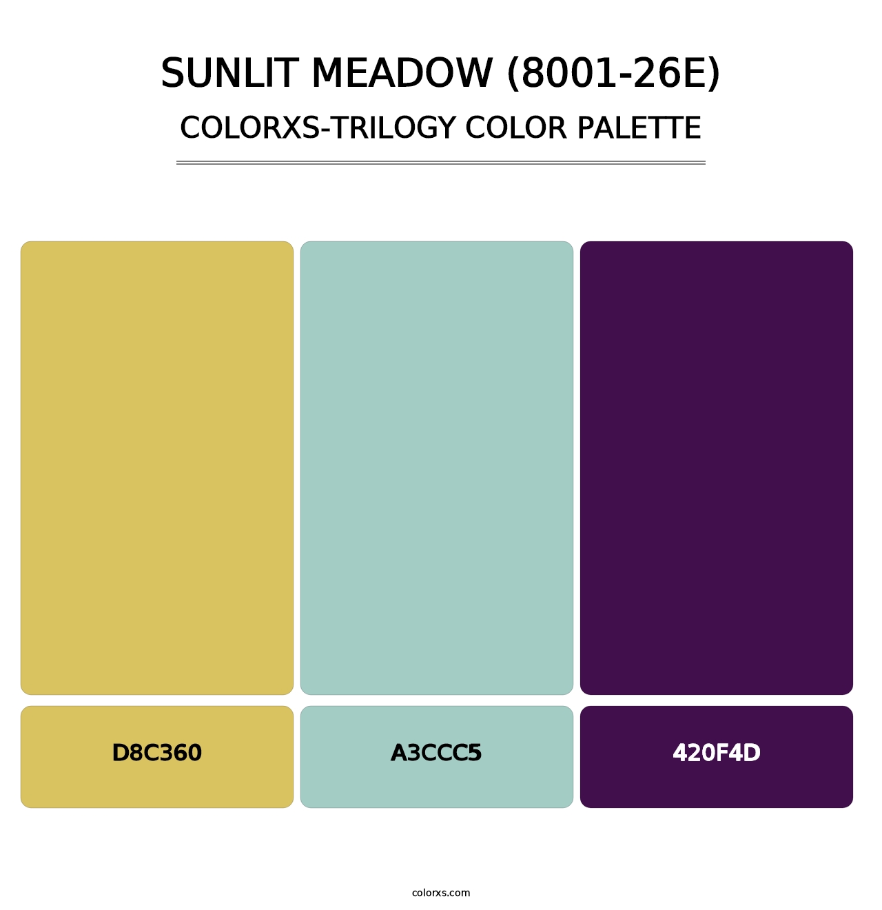 Sunlit Meadow (8001-26E) - Colorxs Trilogy Palette