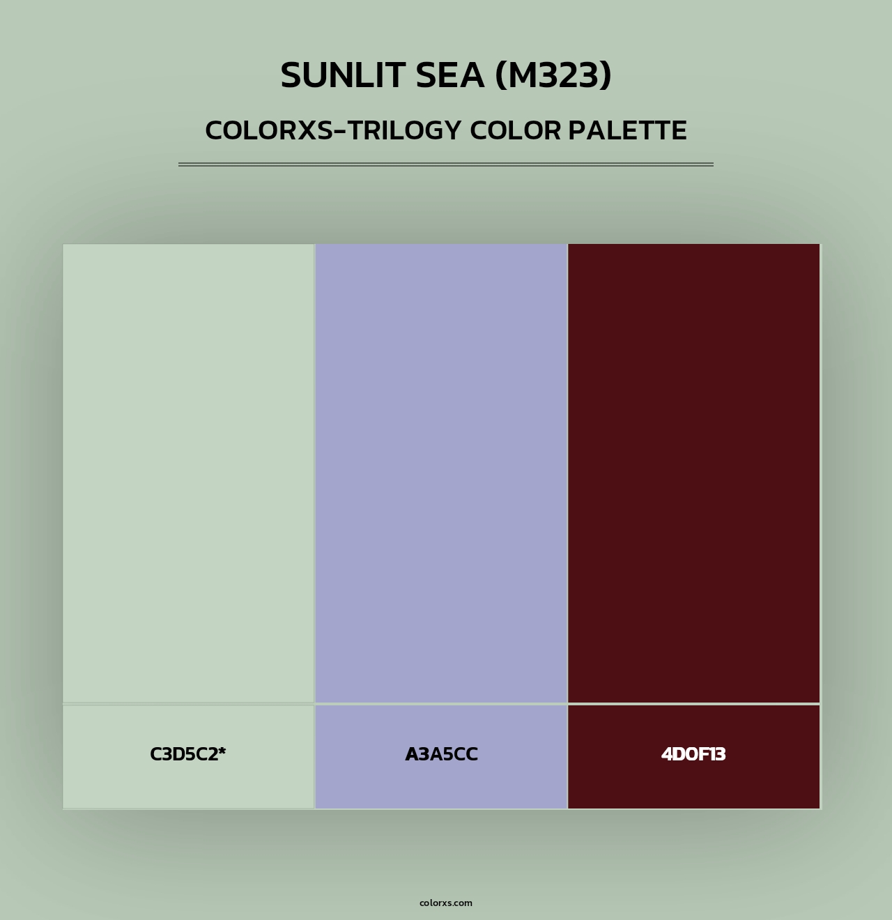 Sunlit Sea (M323) - Colorxs Trilogy Palette
