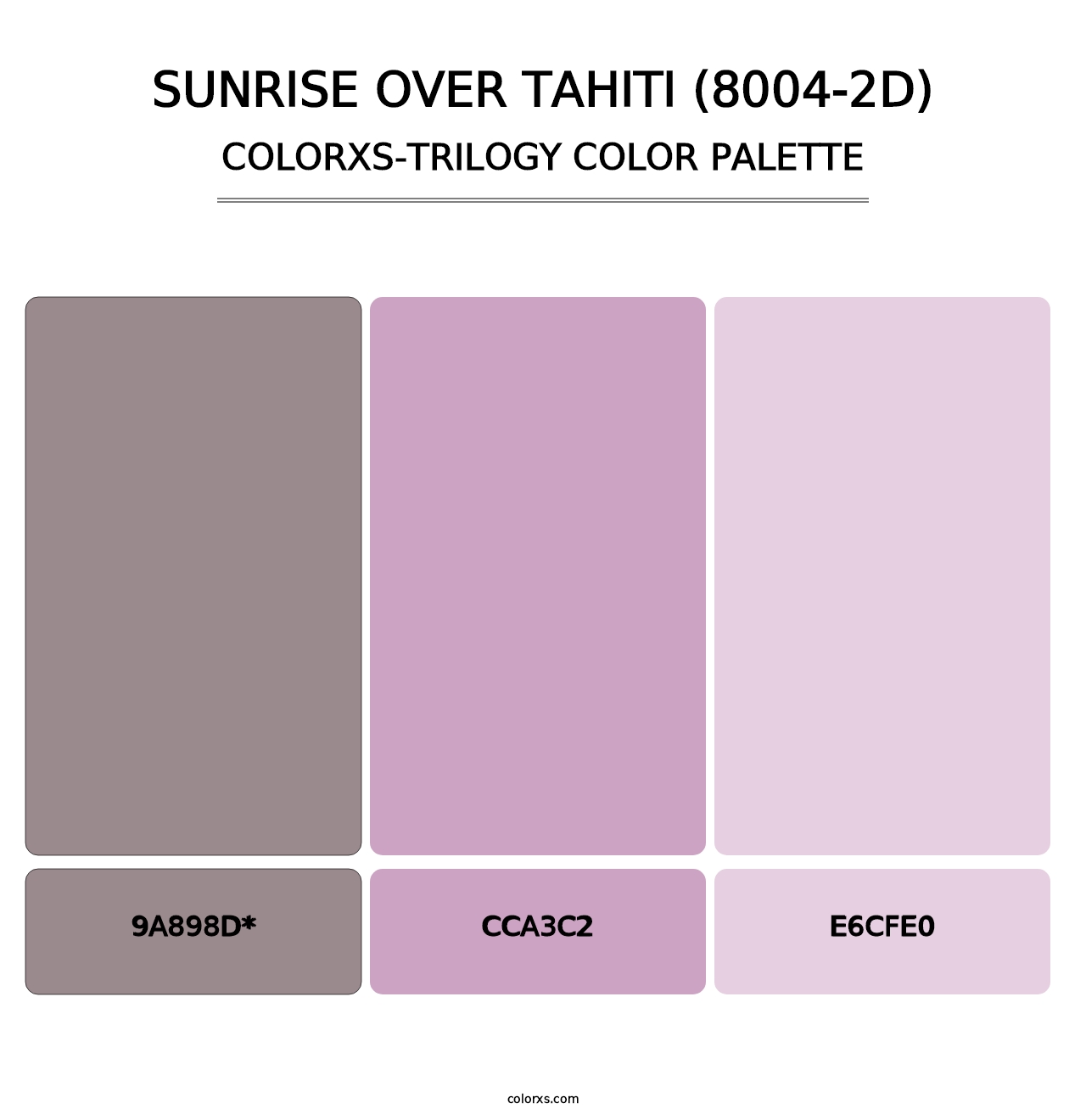 Sunrise Over Tahiti (8004-2D) - Colorxs Trilogy Palette