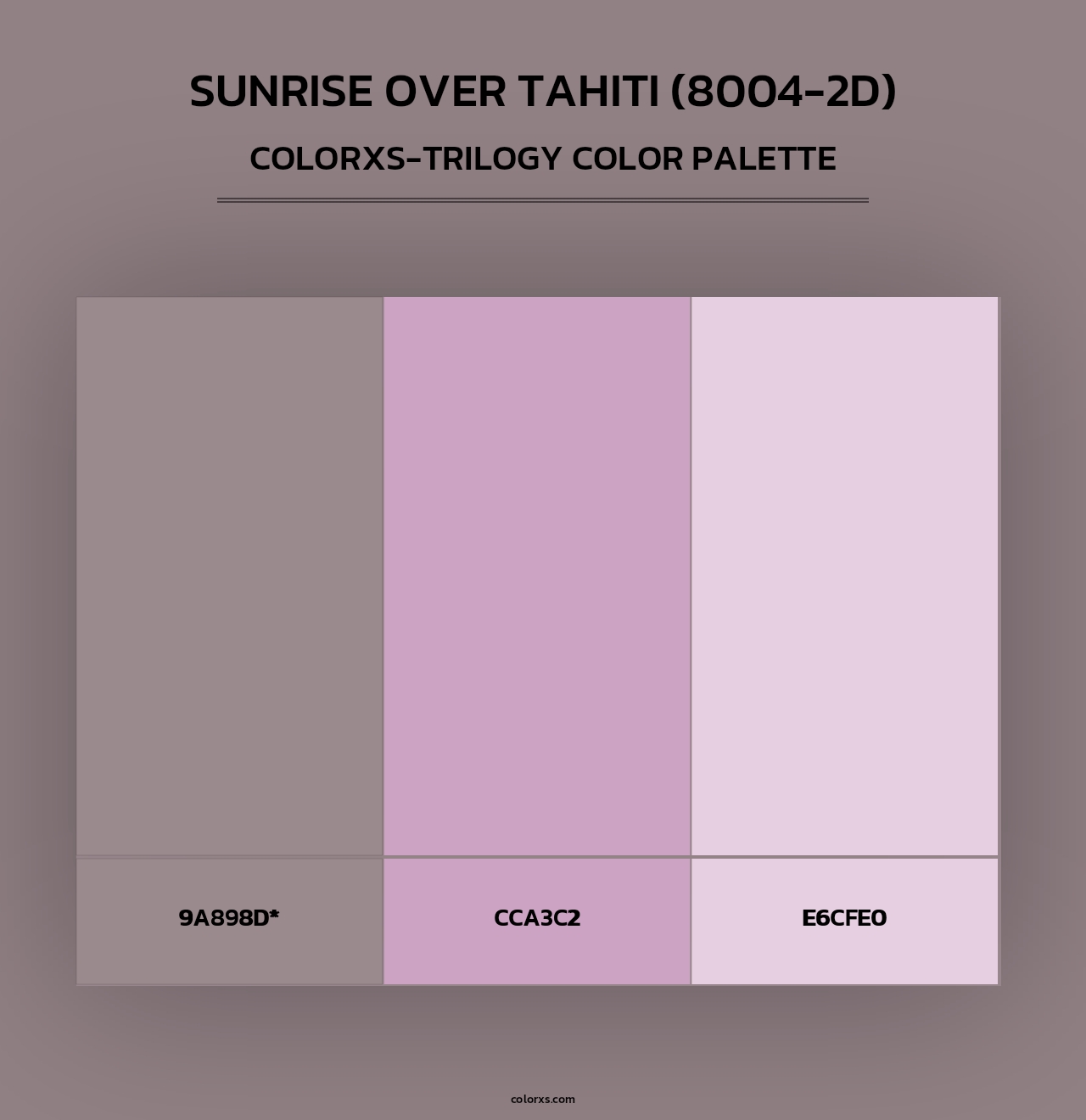 Sunrise Over Tahiti (8004-2D) - Colorxs Trilogy Palette