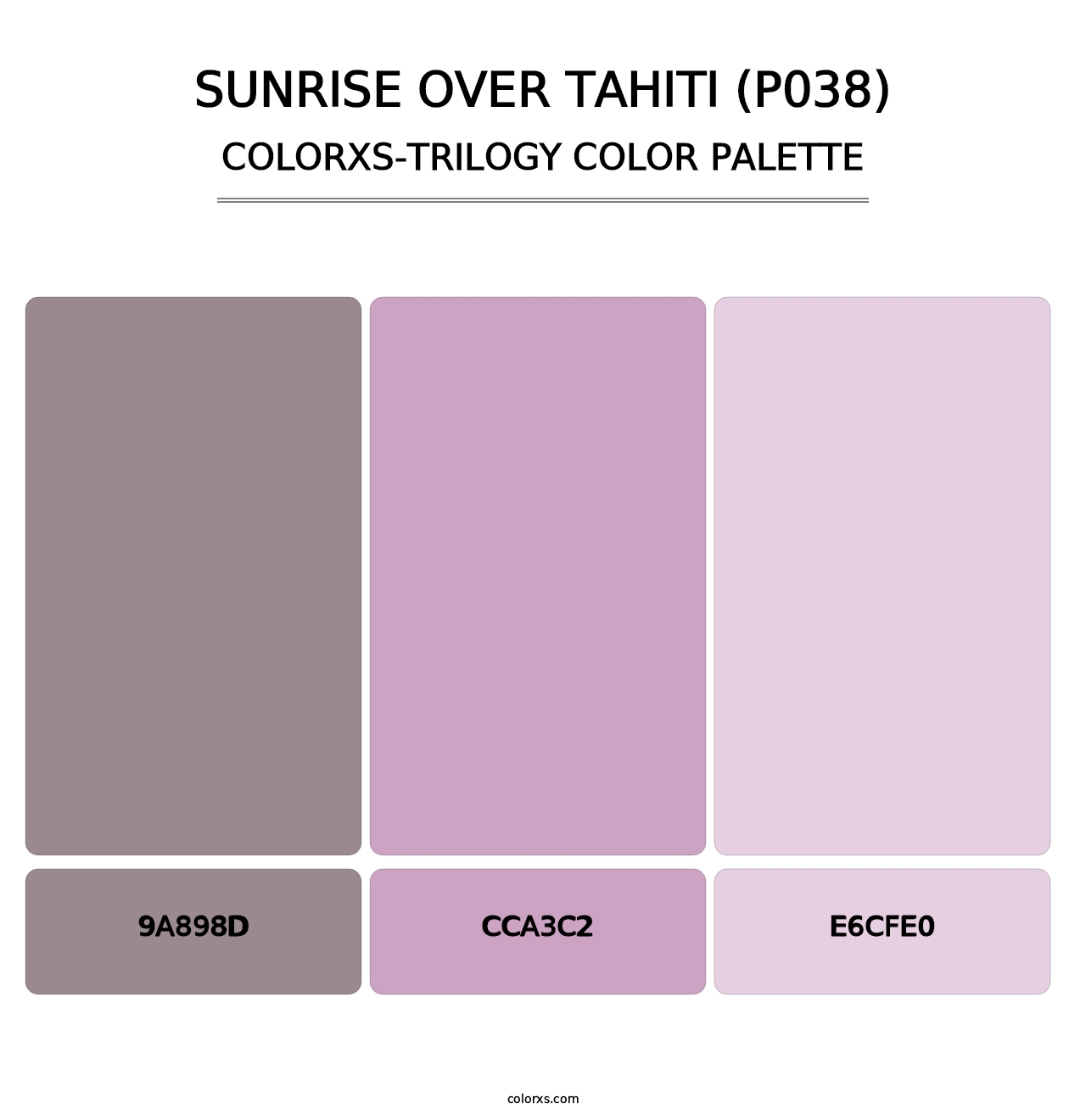 Sunrise Over Tahiti (P038) - Colorxs Trilogy Palette