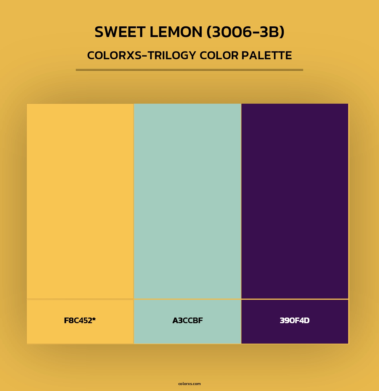 Sweet Lemon (3006-3B) - Colorxs Trilogy Palette