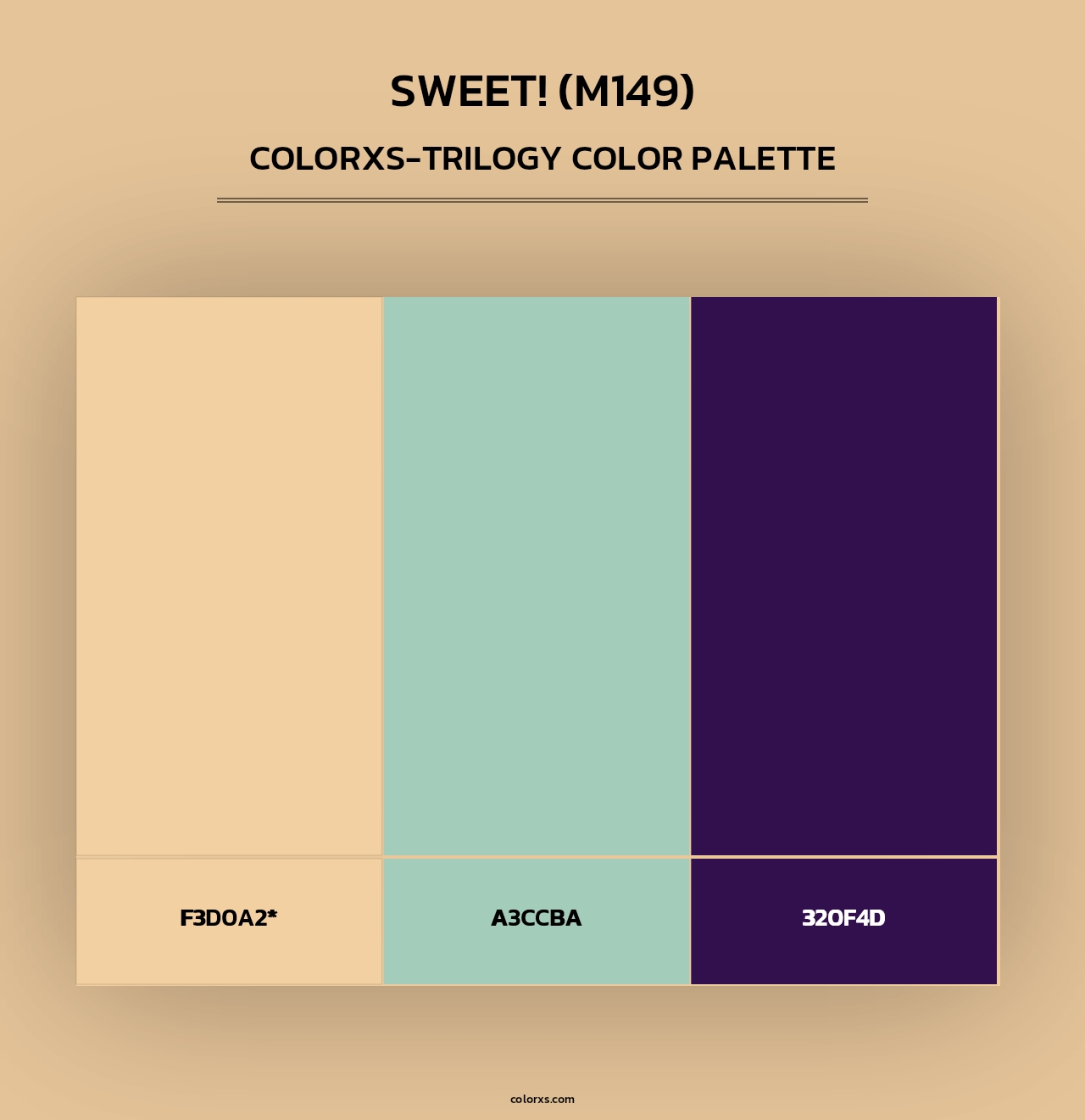 sweet! (M149) - Colorxs Trilogy Palette