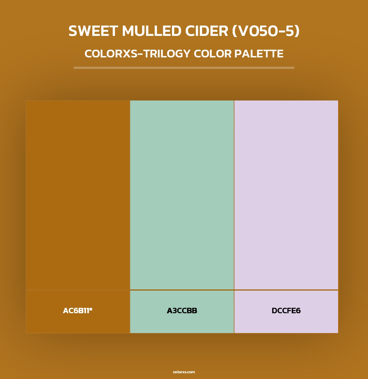 Sweet Mulled Cider (V050-5) - Colorxs Trilogy Palette