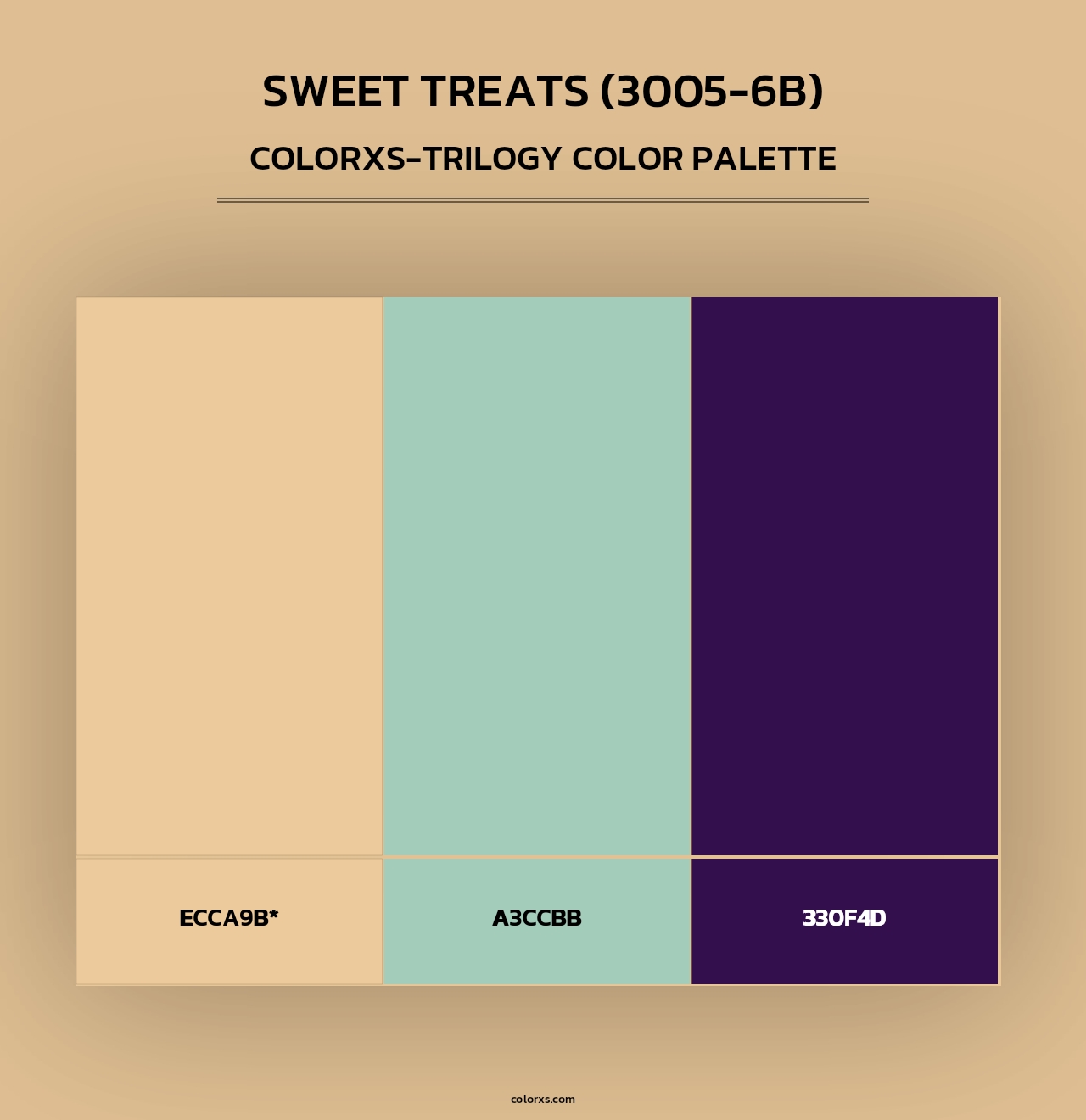 Sweet Treats (3005-6B) - Colorxs Trilogy Palette