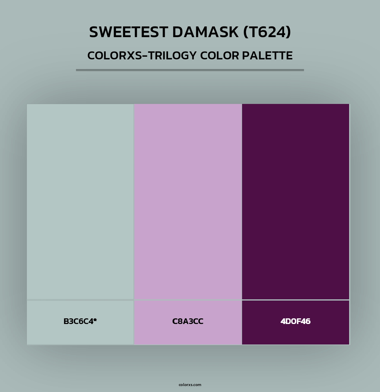 Sweetest Damask (T624) - Colorxs Trilogy Palette