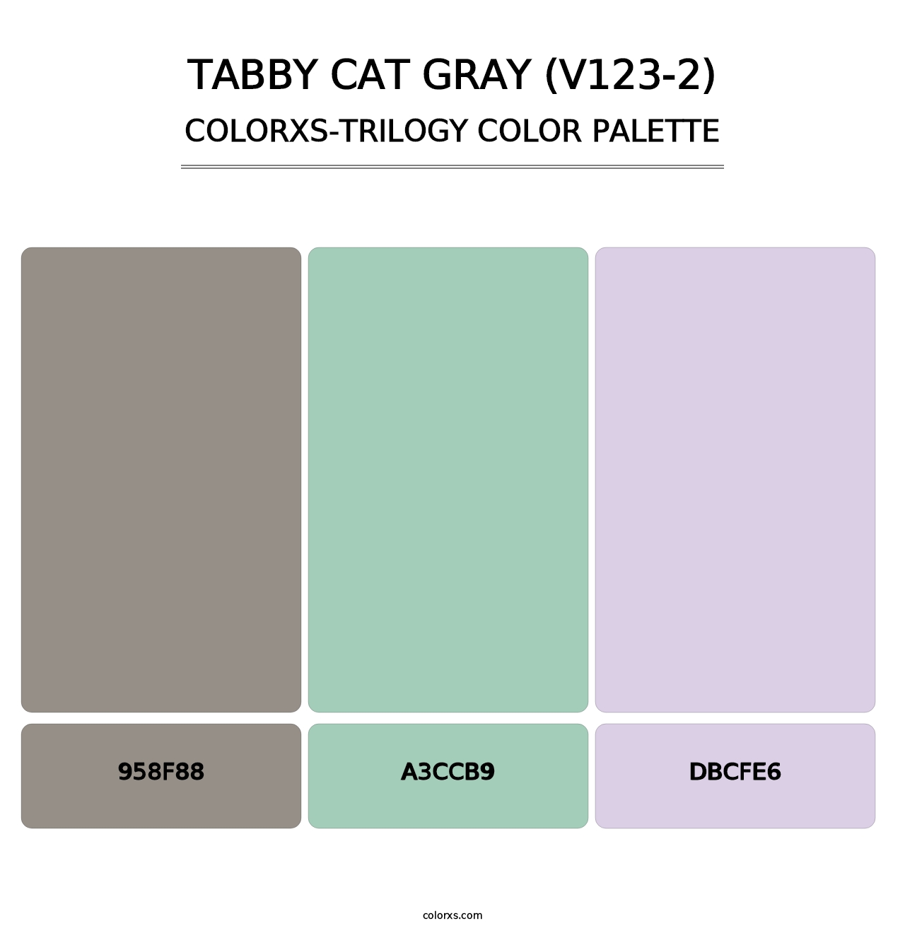 Tabby Cat Gray (V123-2) - Colorxs Trilogy Palette