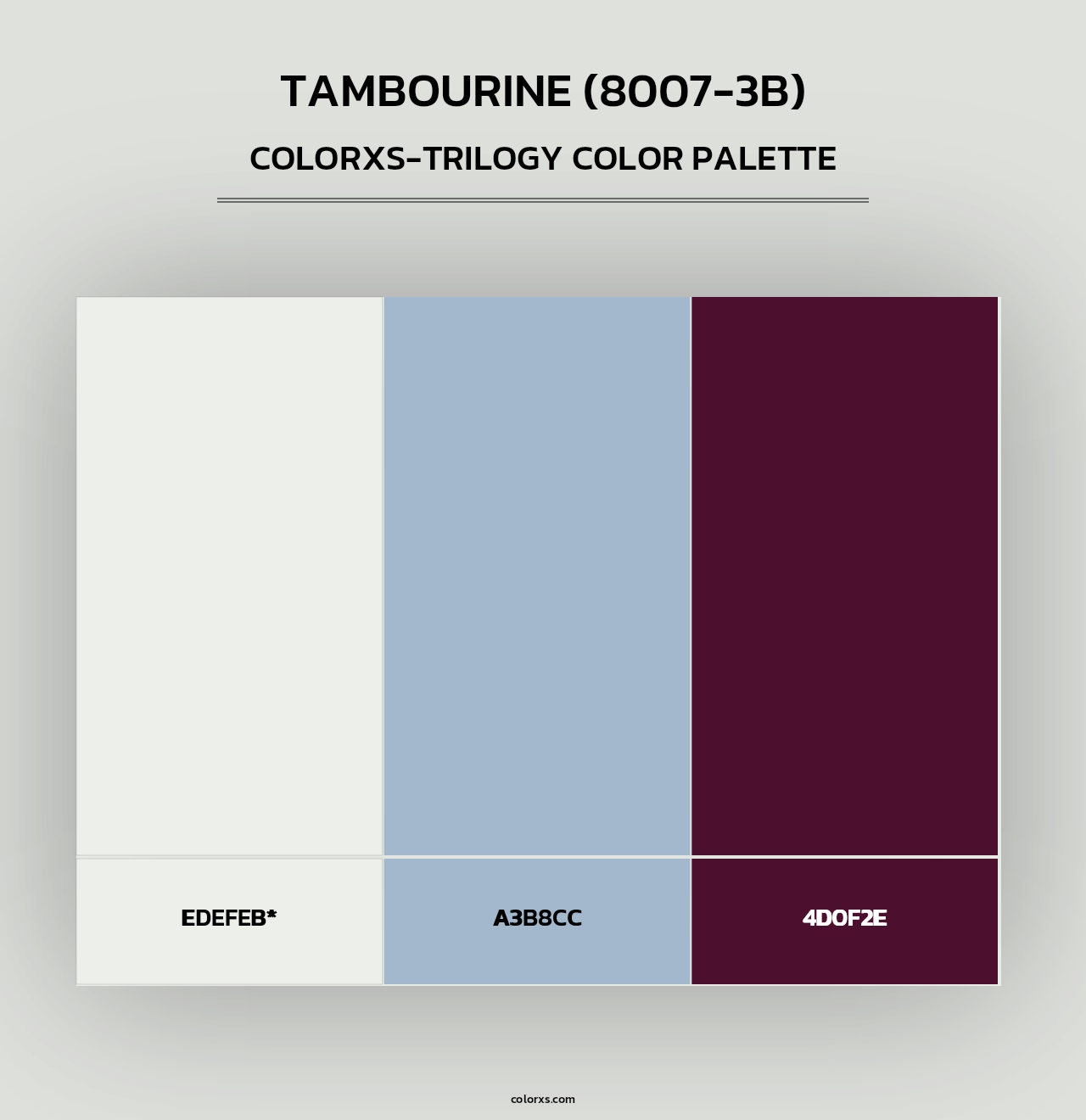 Tambourine (8007-3B) - Colorxs Trilogy Palette