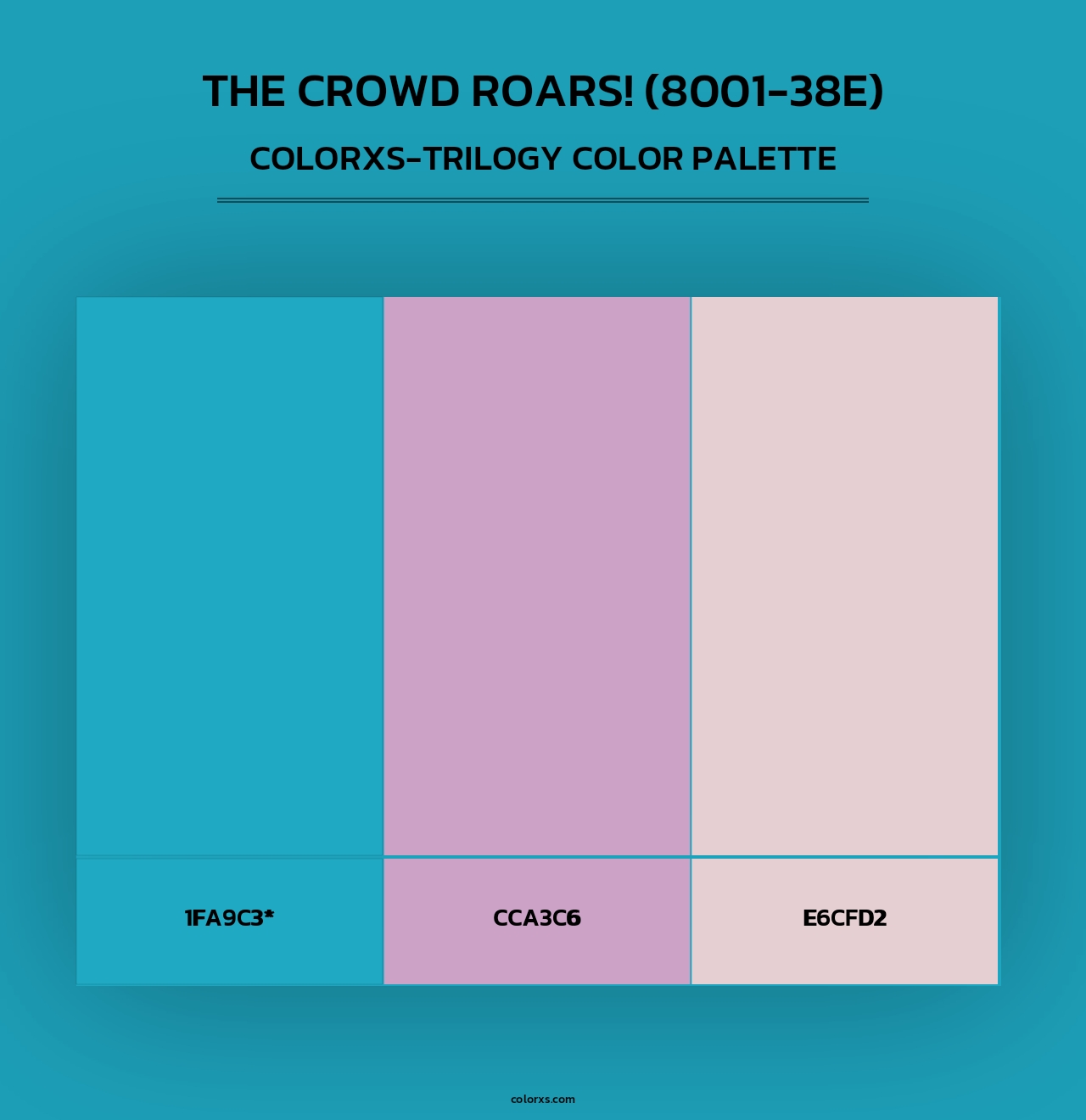 The Crowd Roars! (8001-38E) - Colorxs Trilogy Palette