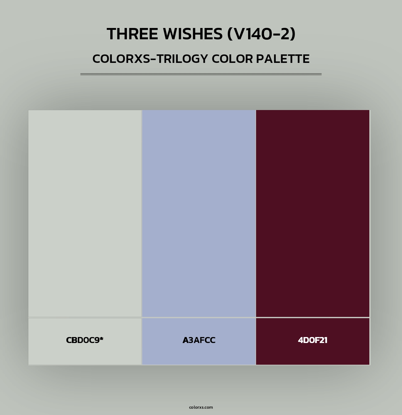 Three Wishes (V140-2) - Colorxs Trilogy Palette