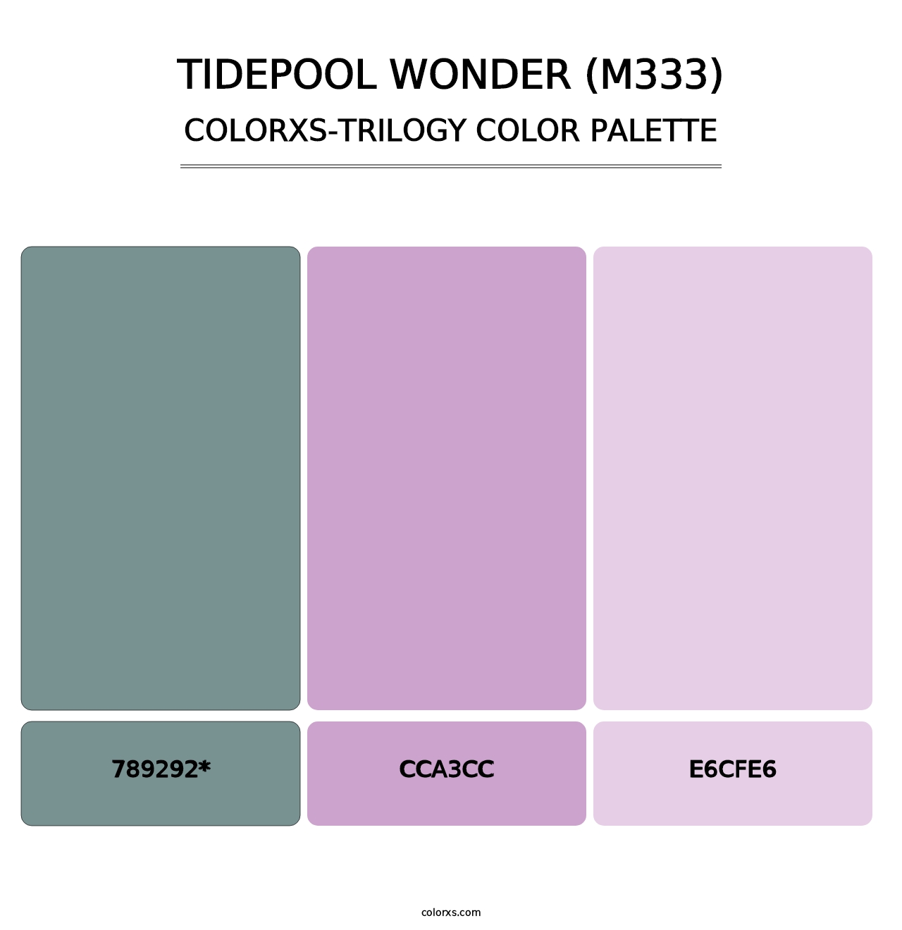 Tidepool Wonder (M333) - Colorxs Trilogy Palette