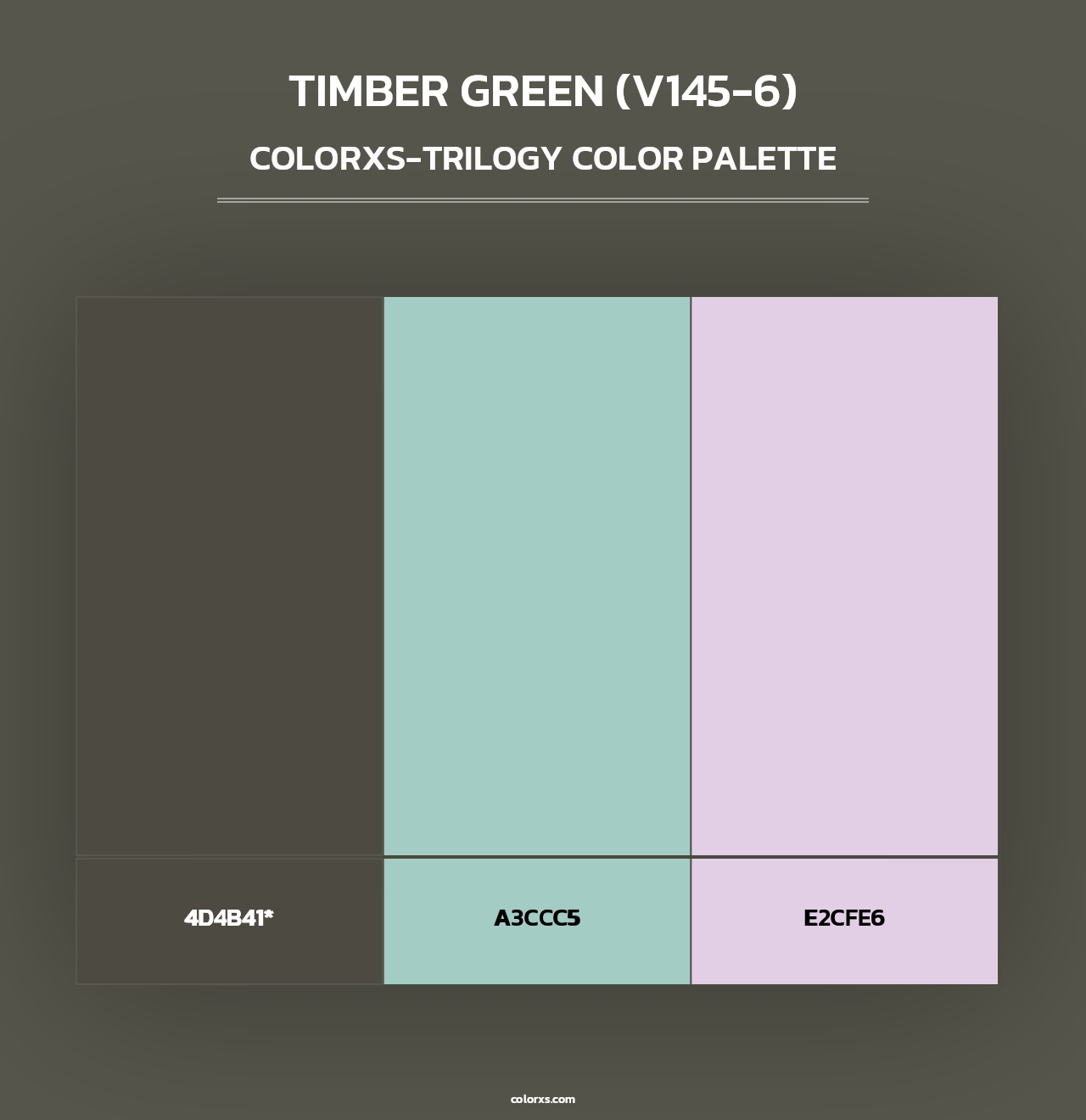 Timber Green (V145-6) - Colorxs Trilogy Palette