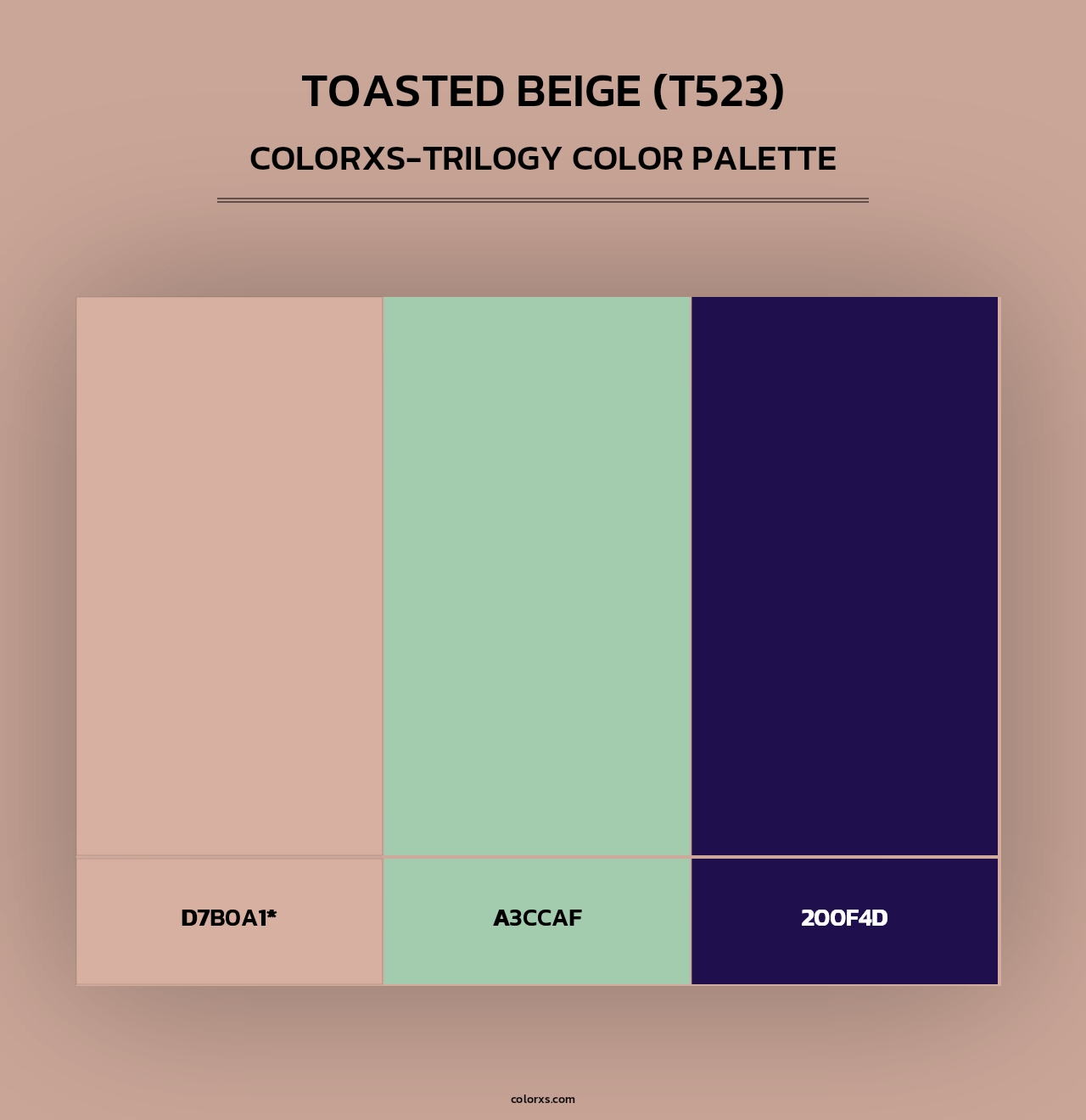 Toasted Beige (T523) - Colorxs Trilogy Palette