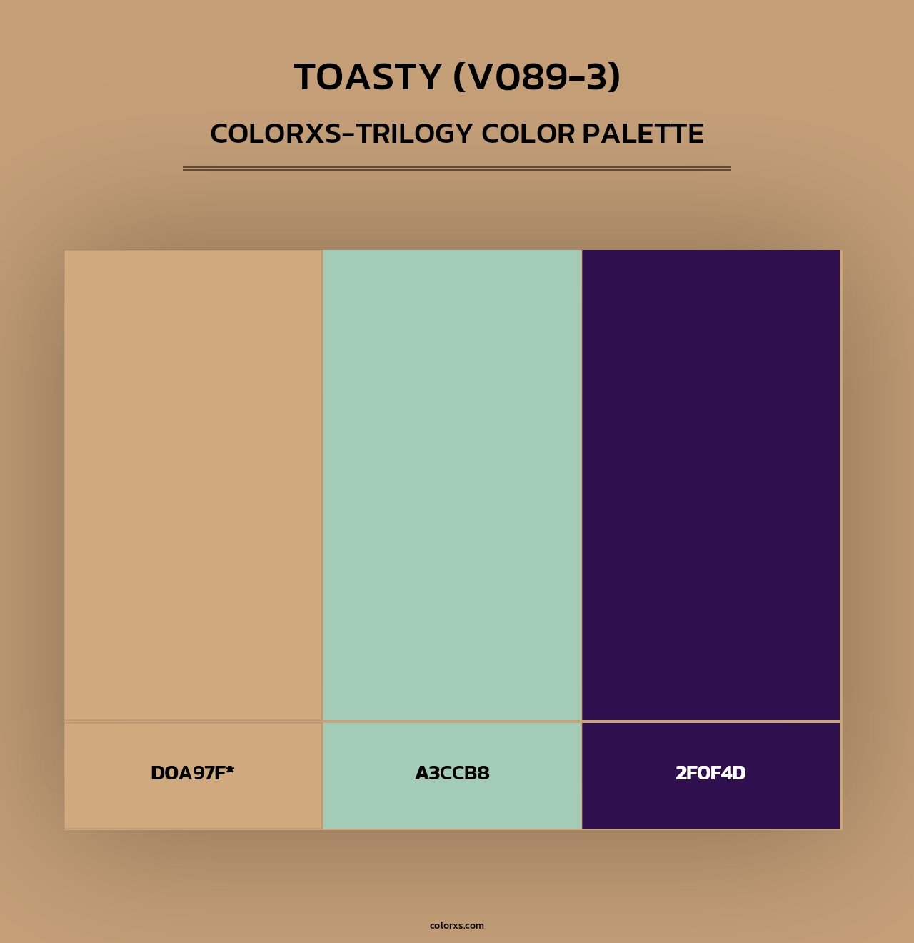 Toasty (V089-3) - Colorxs Trilogy Palette