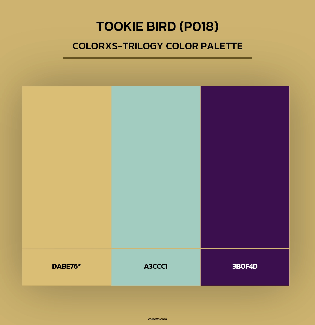 Tookie Bird (P018) - Colorxs Trilogy Palette