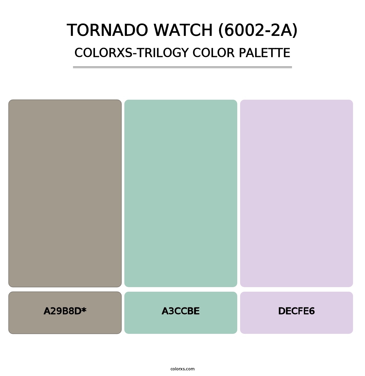 Tornado Watch (6002-2A) - Colorxs Trilogy Palette