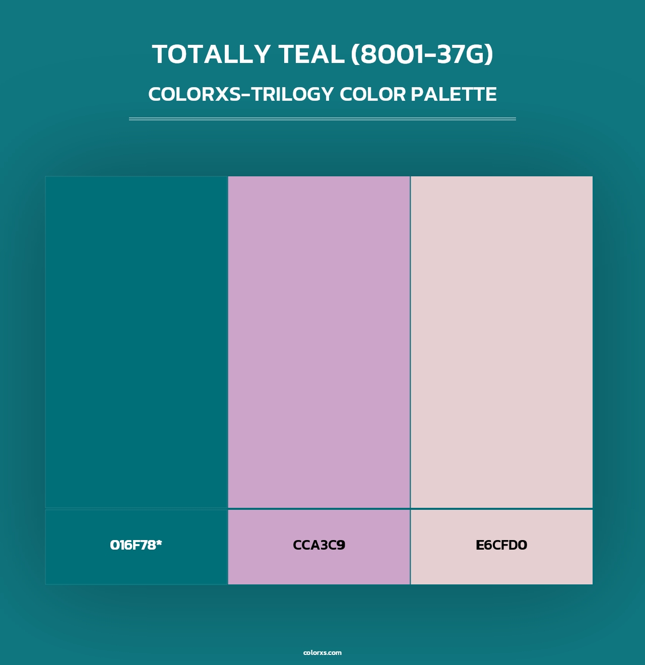 Totally Teal (8001-37G) - Colorxs Trilogy Palette